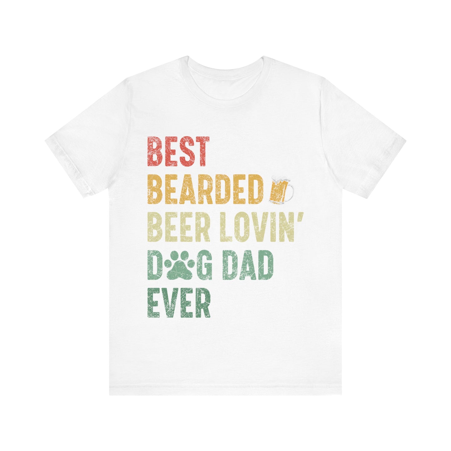 Best Dog Dad Jersey Short Sleeve Tee
