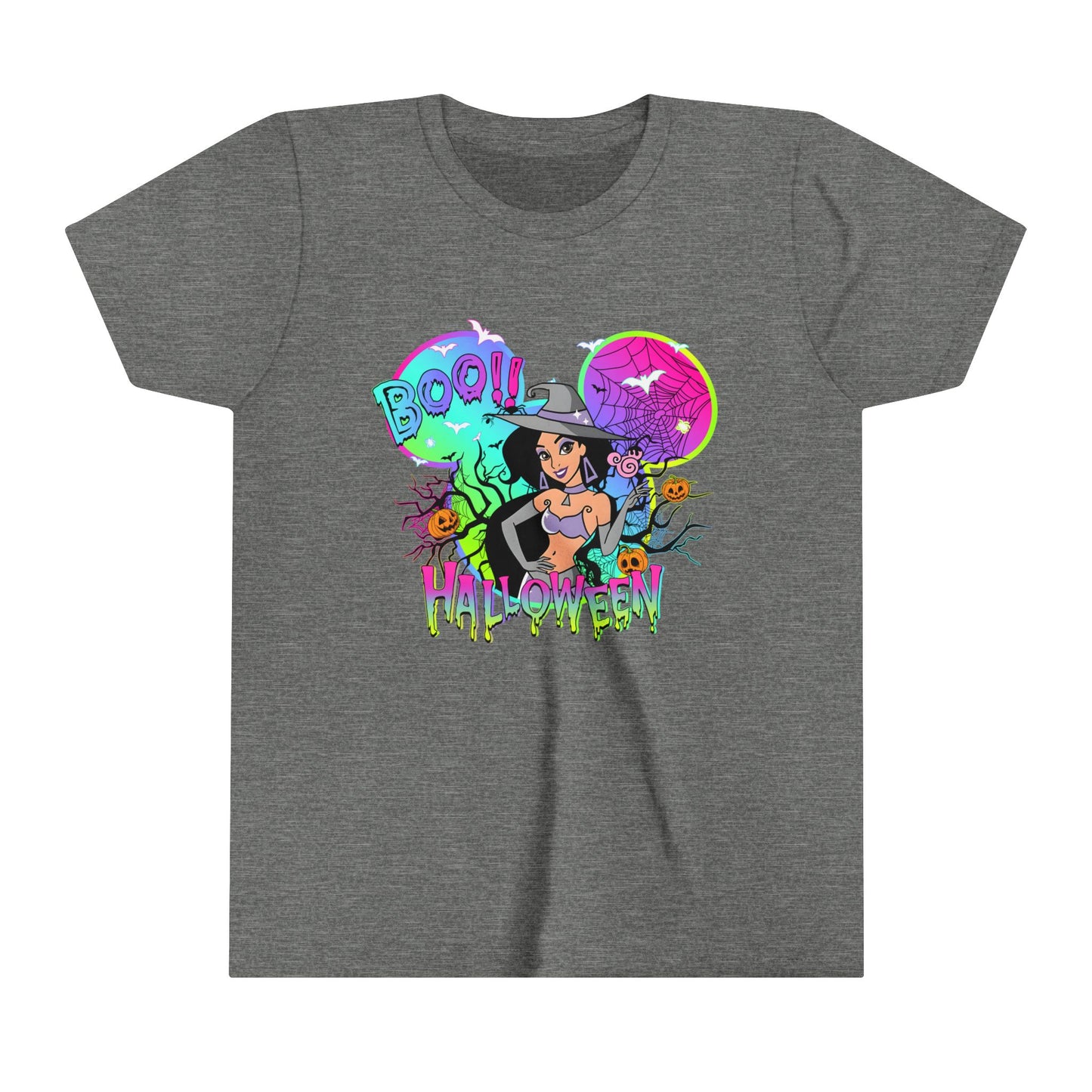 Jasmine Boo! Halloween Youth Short Sleeve Tee