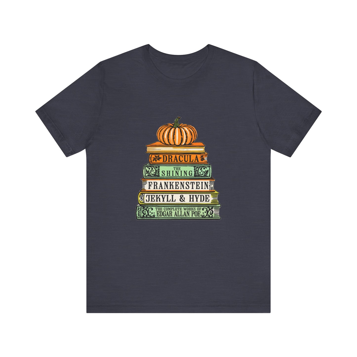 Horror Books Jersey Short Sleeve Tee