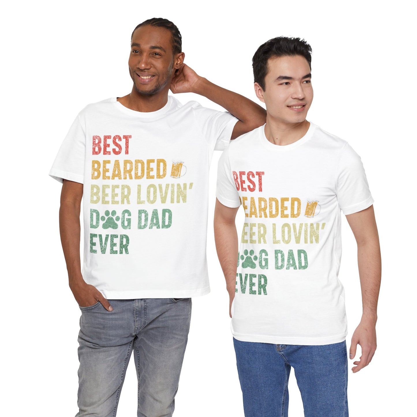 Best Dog Dad Jersey Short Sleeve Tee