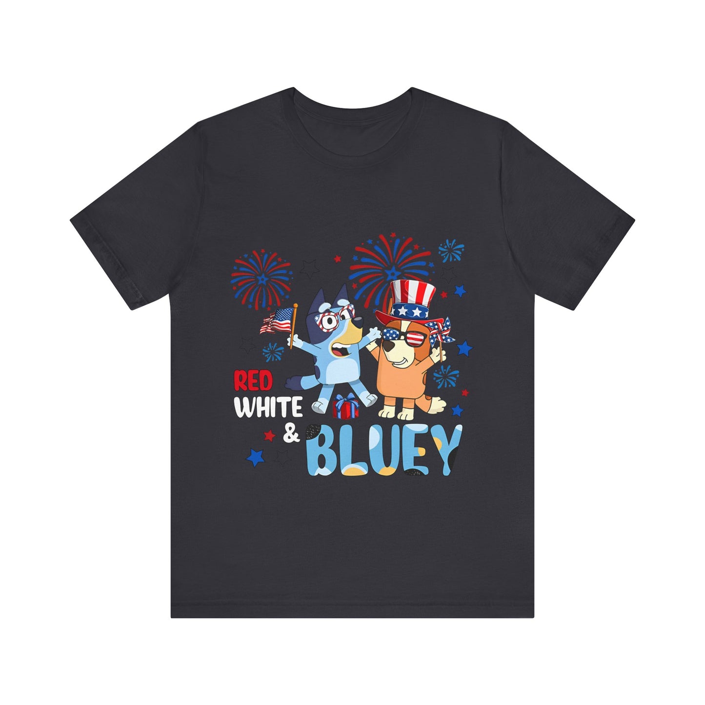 Red, White & Bluey Jersey Short Sleeve Tee