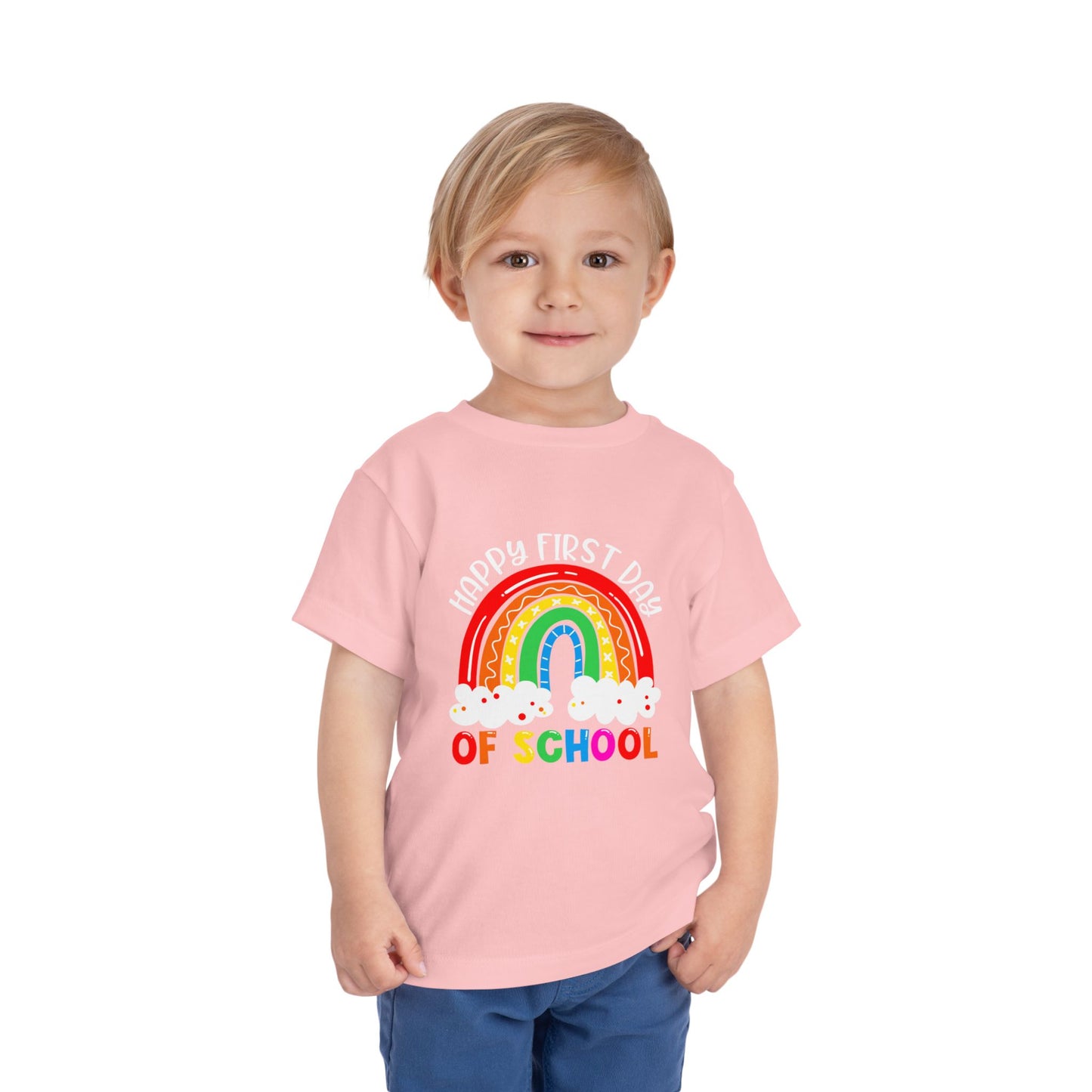 Happy First Day of School Toddler Short Sleeve Tee