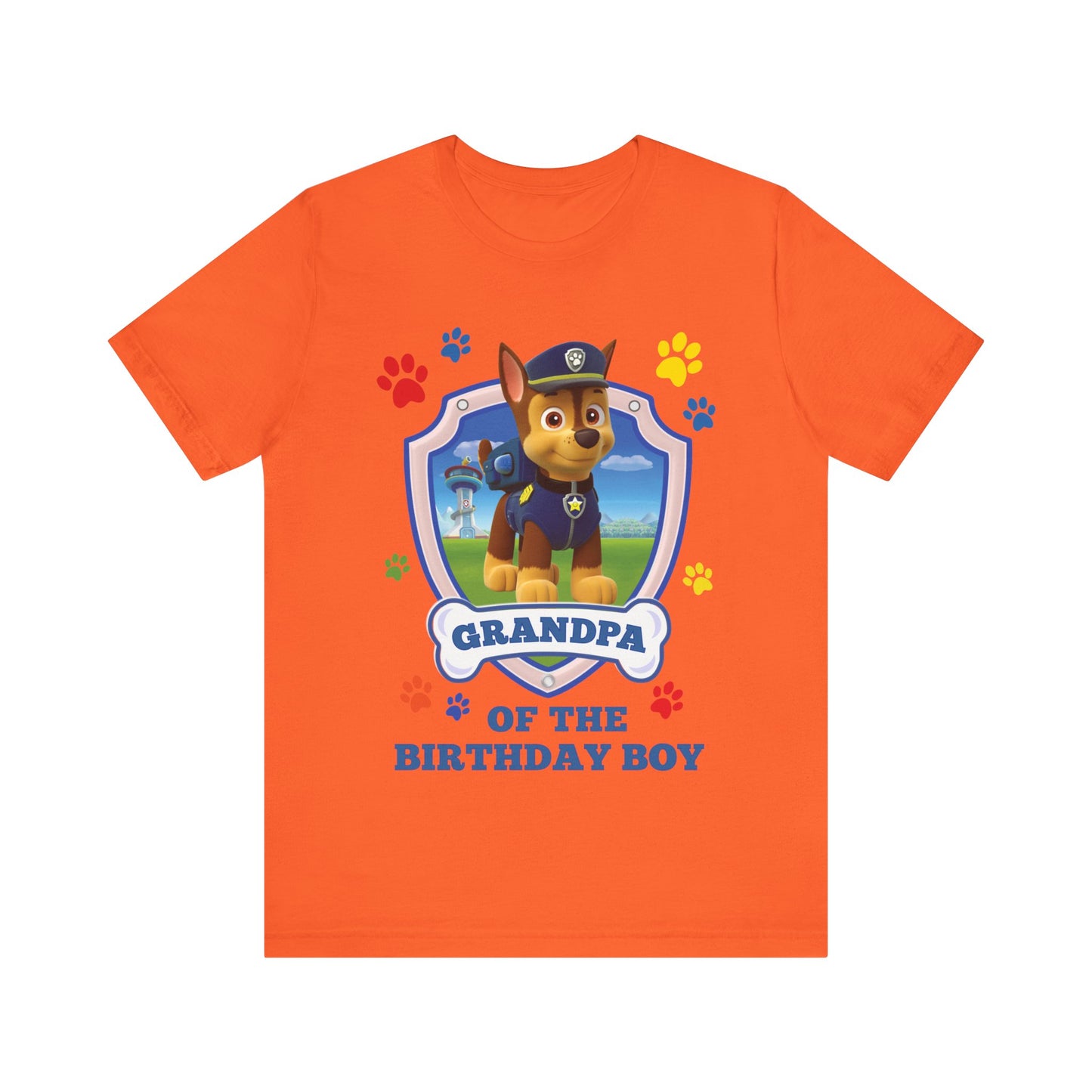 Grandpa of the Birthday Boy Jersey Short Sleeve Tee