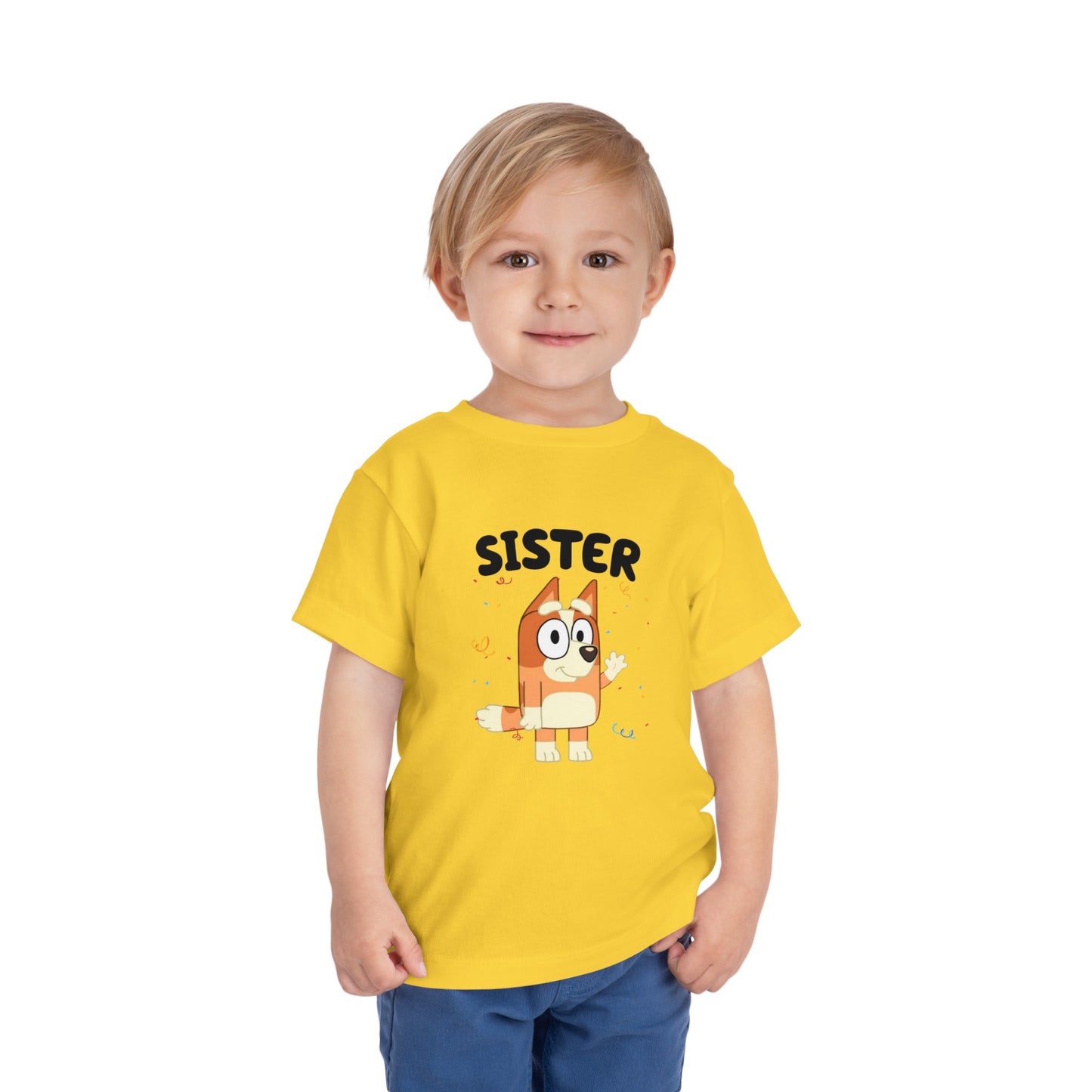 Sister Birthday Toddler Short Sleeve Tee