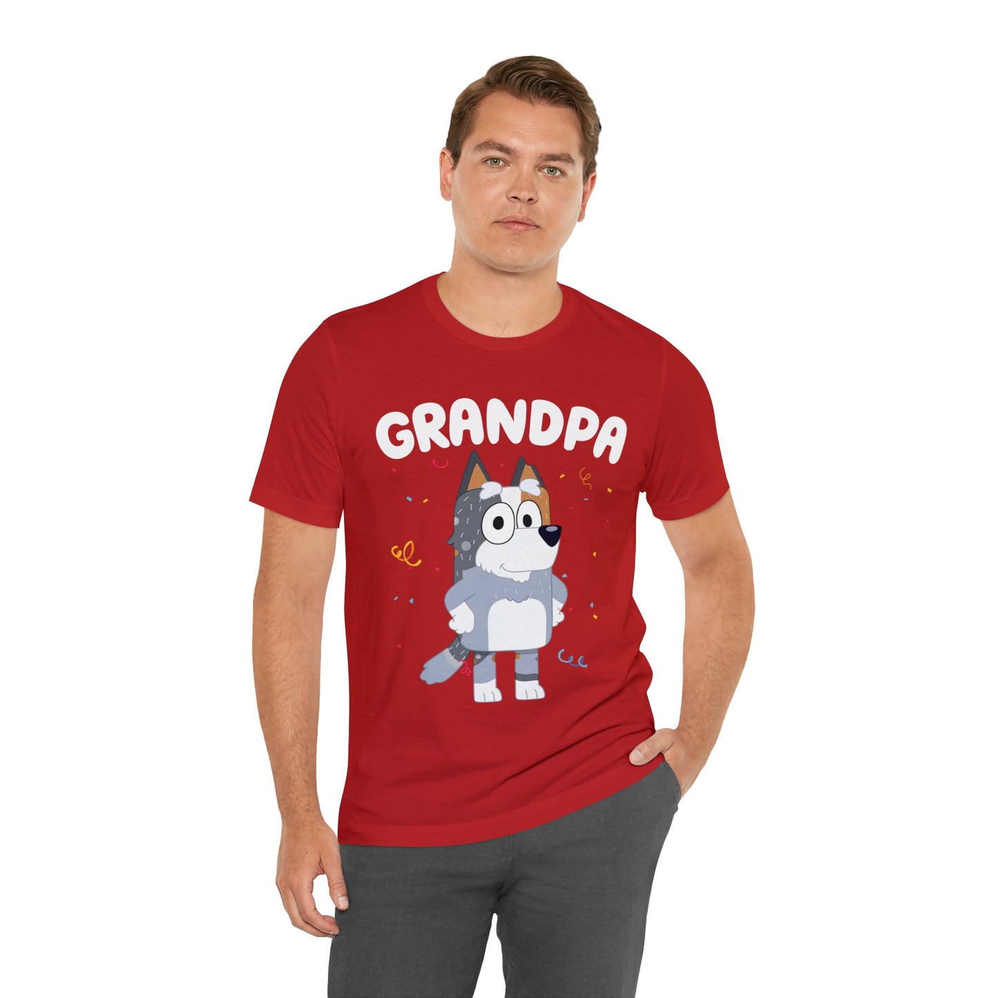Grandpa Bluey Birthday Short sleeve Tshirt