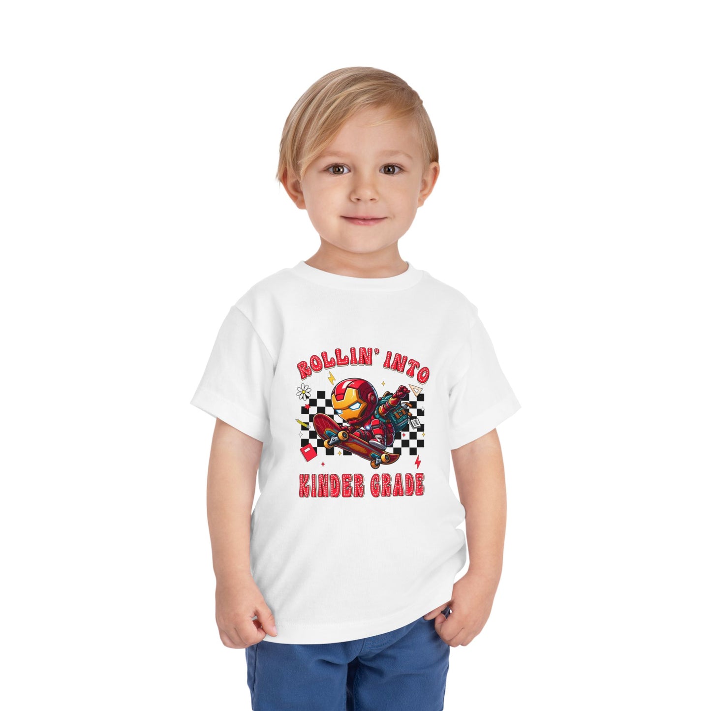 IRON MAN - Rollin' Into Kinder Grade Toddler Short Sleeve Tee