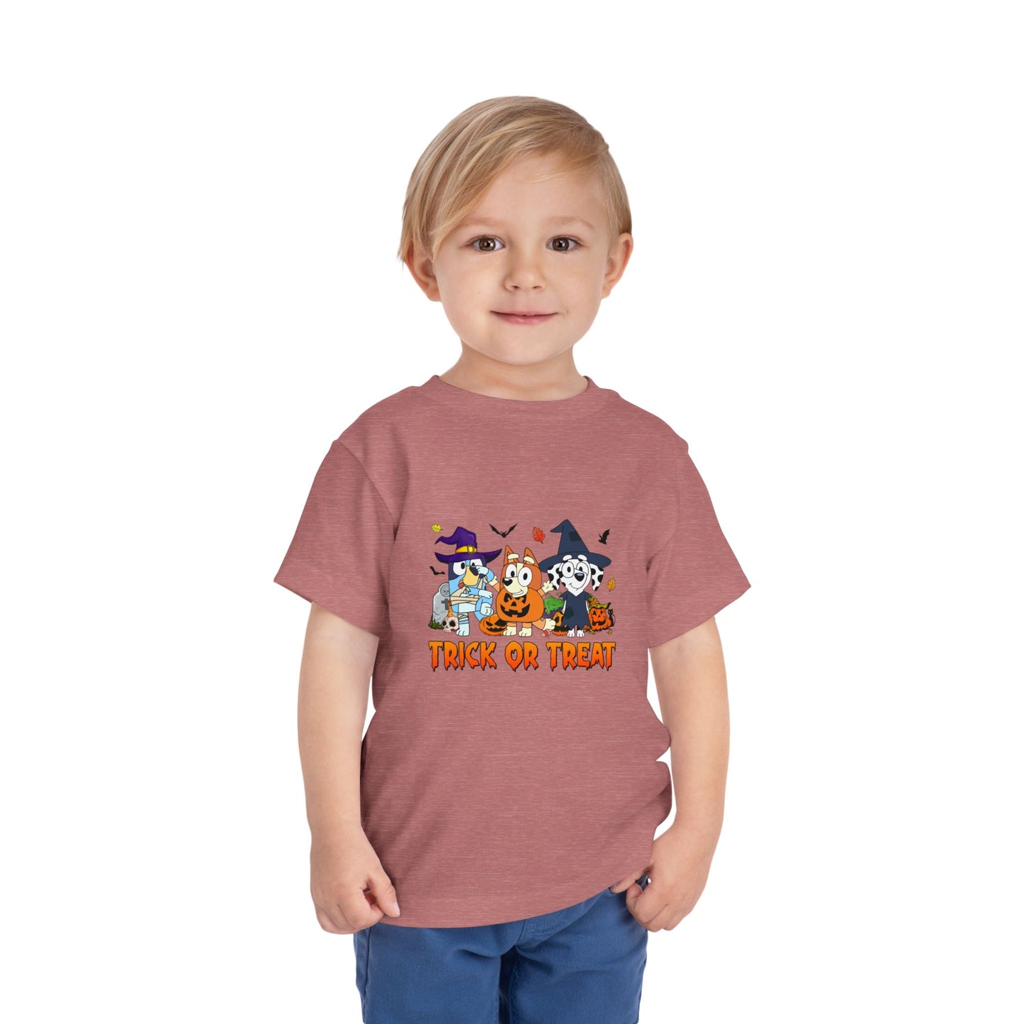 Bluey-Bingo-Chloe Trick or Treat Toddler Short Sleeve Tee