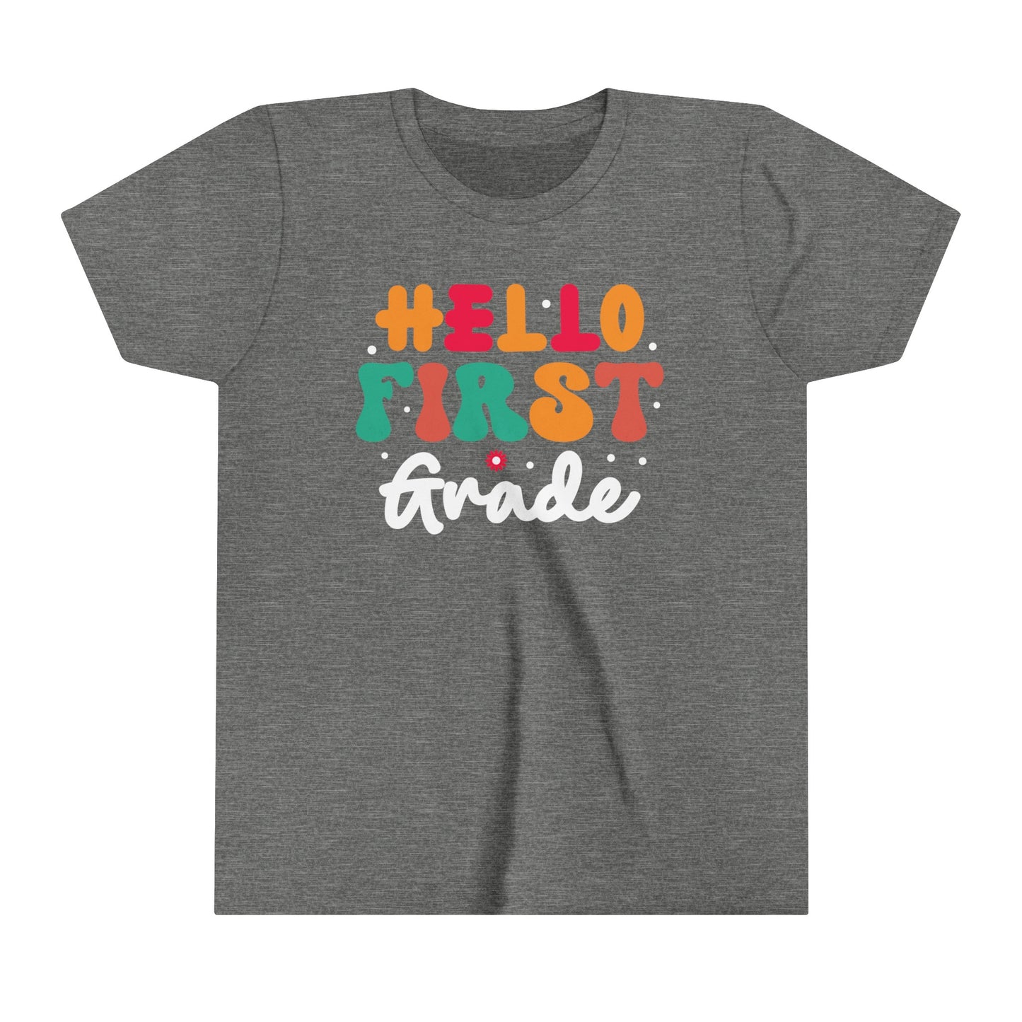 Hello First Grade Youth Short Sleeve Tee