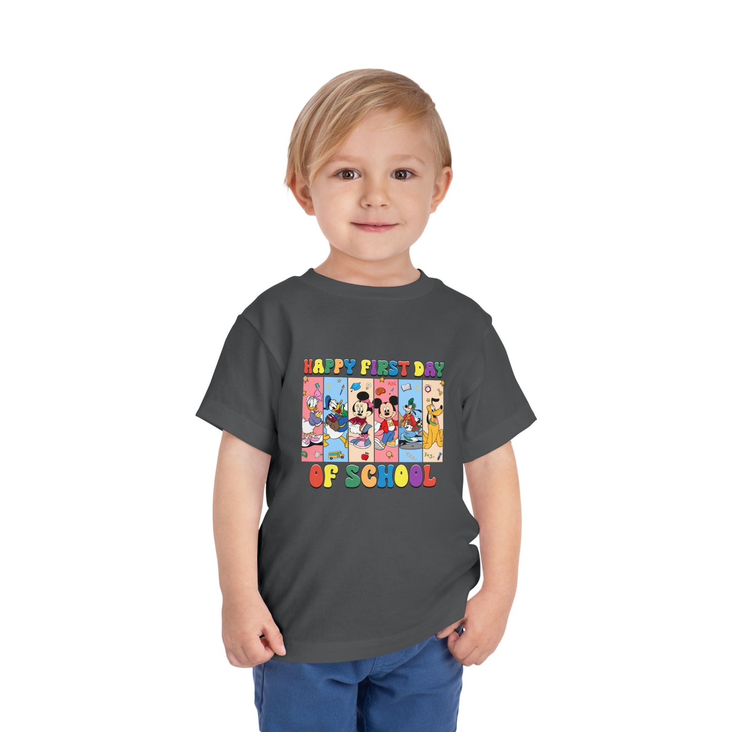 Happy First Day of School Toddler Short Sleeve Tee