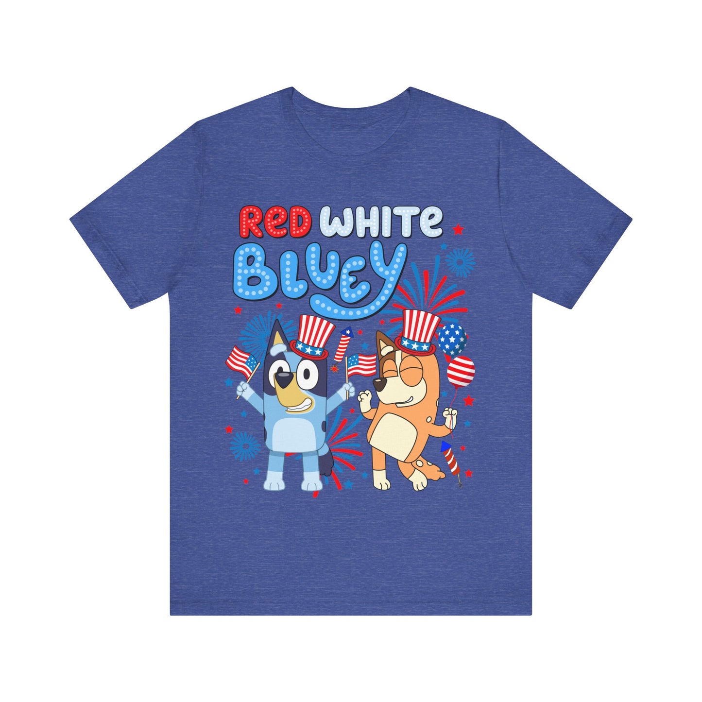 Red, White & Bluey Jersey Short Sleeve Tee