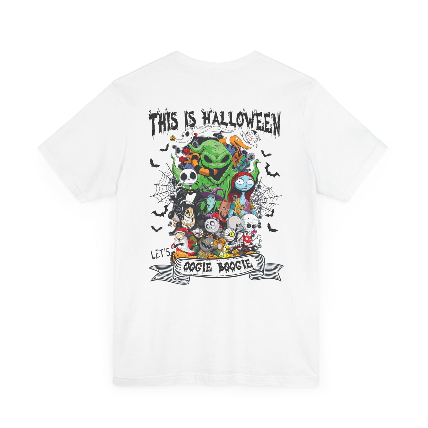 This is Halloween, Lets Oogie Boogie (front and back) Jersey Short Sleeve Tee