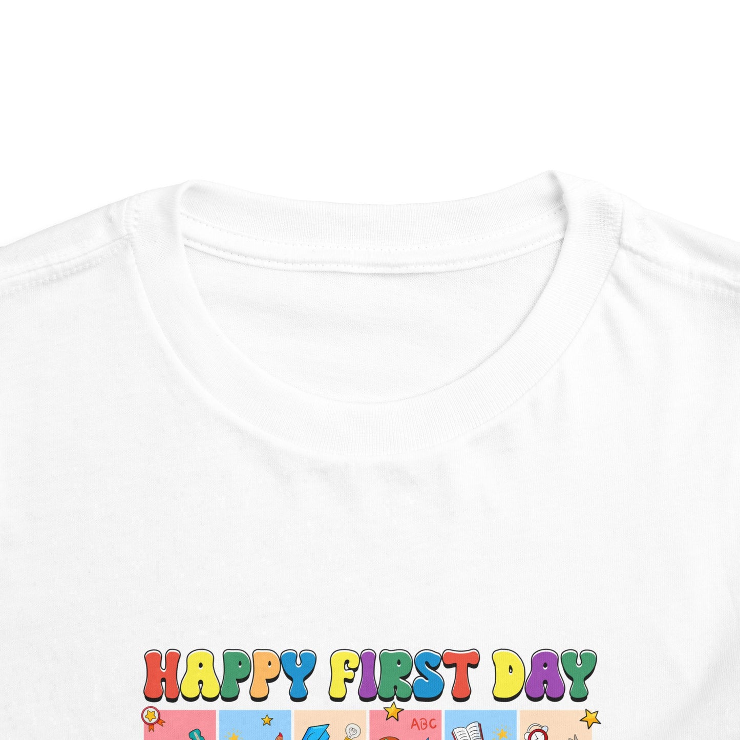 Happy First Day of School Toddler Short Sleeve Tee