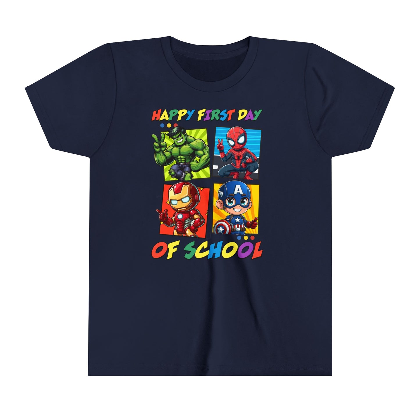 Happy First Day of School Youth Short Sleeve Tee