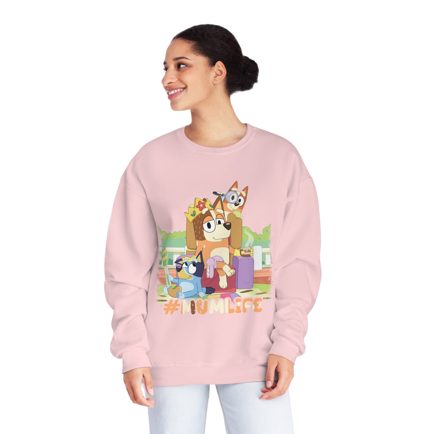 #Mumlife Bluey Crewneck Sweatshirt