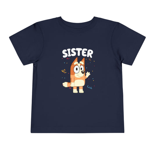 Sister Birthday Toddler Short Sleeve Tee