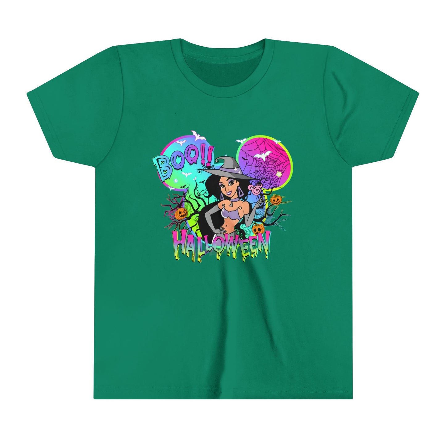 Jasmine Boo! Halloween Youth Short Sleeve Tee
