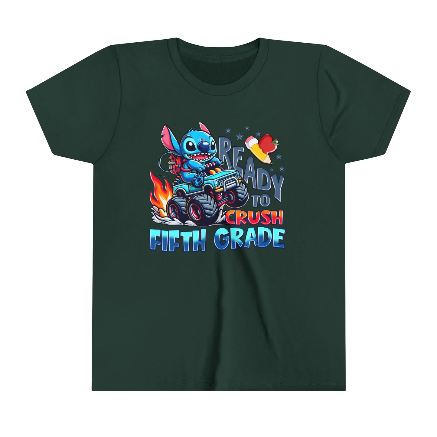Ready to Crush Fifth Grade Youth Short Sleeve Tee