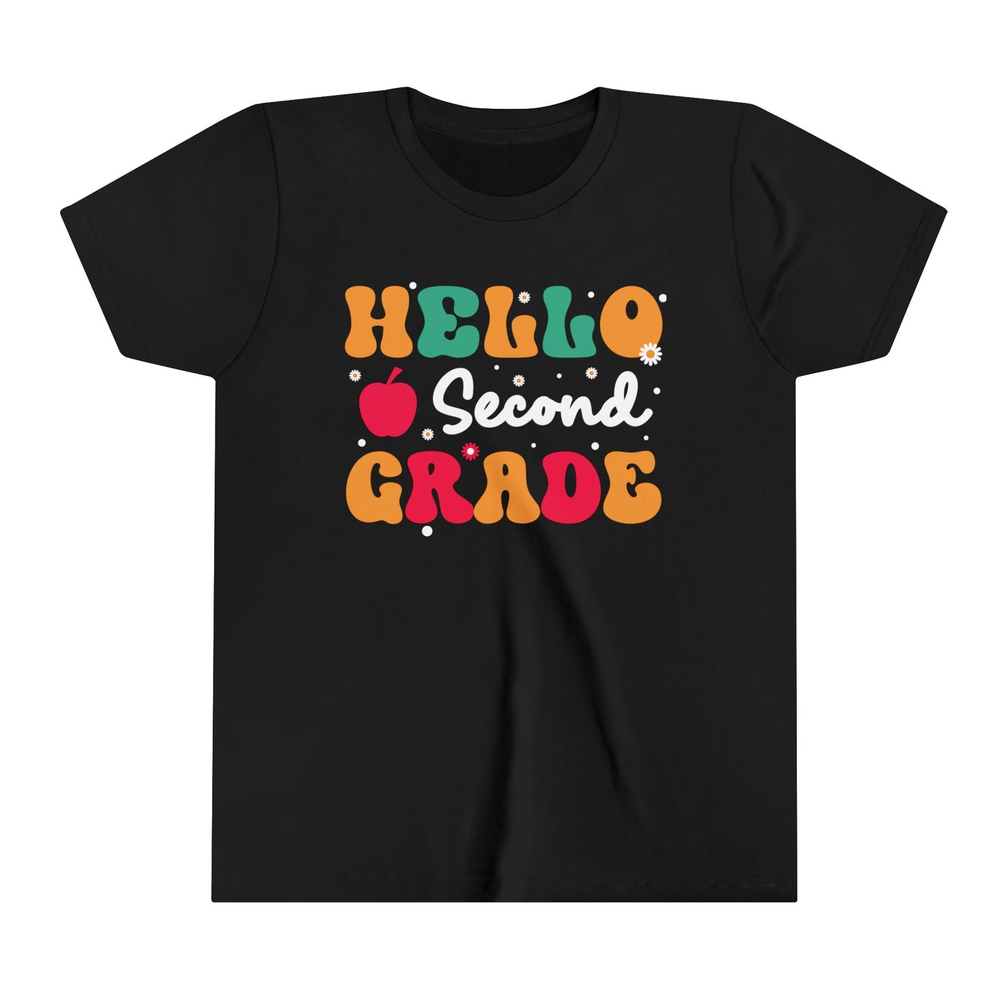 Hello Second Grade Youth Short Sleeve Tee
