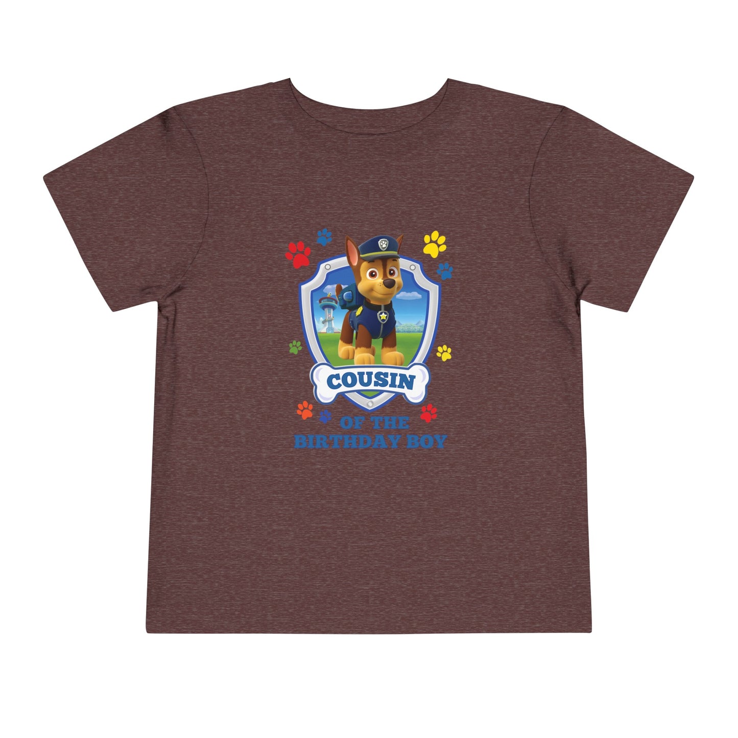 Cousin of the Birthday Boy Toddler Short Sleeve Tee