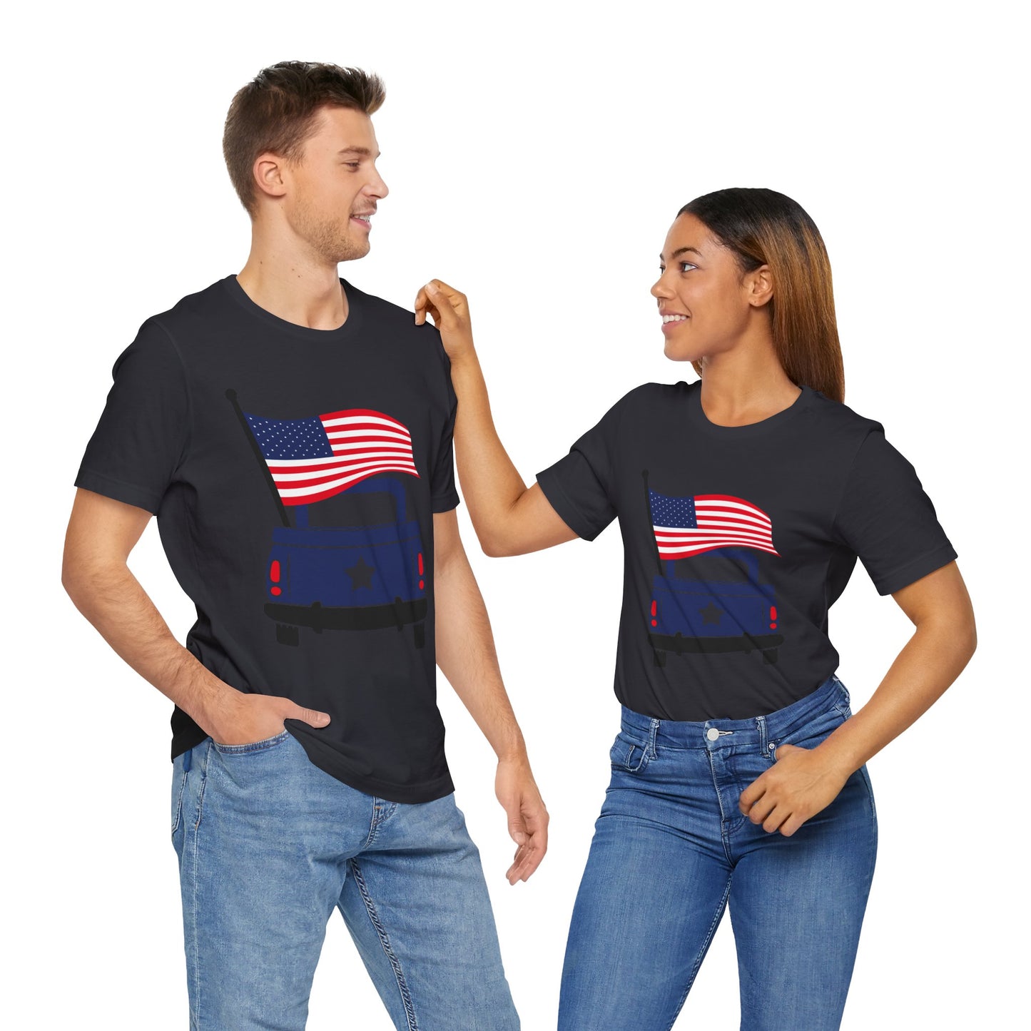 Flag & Truck Jersey Short Sleeve Tee