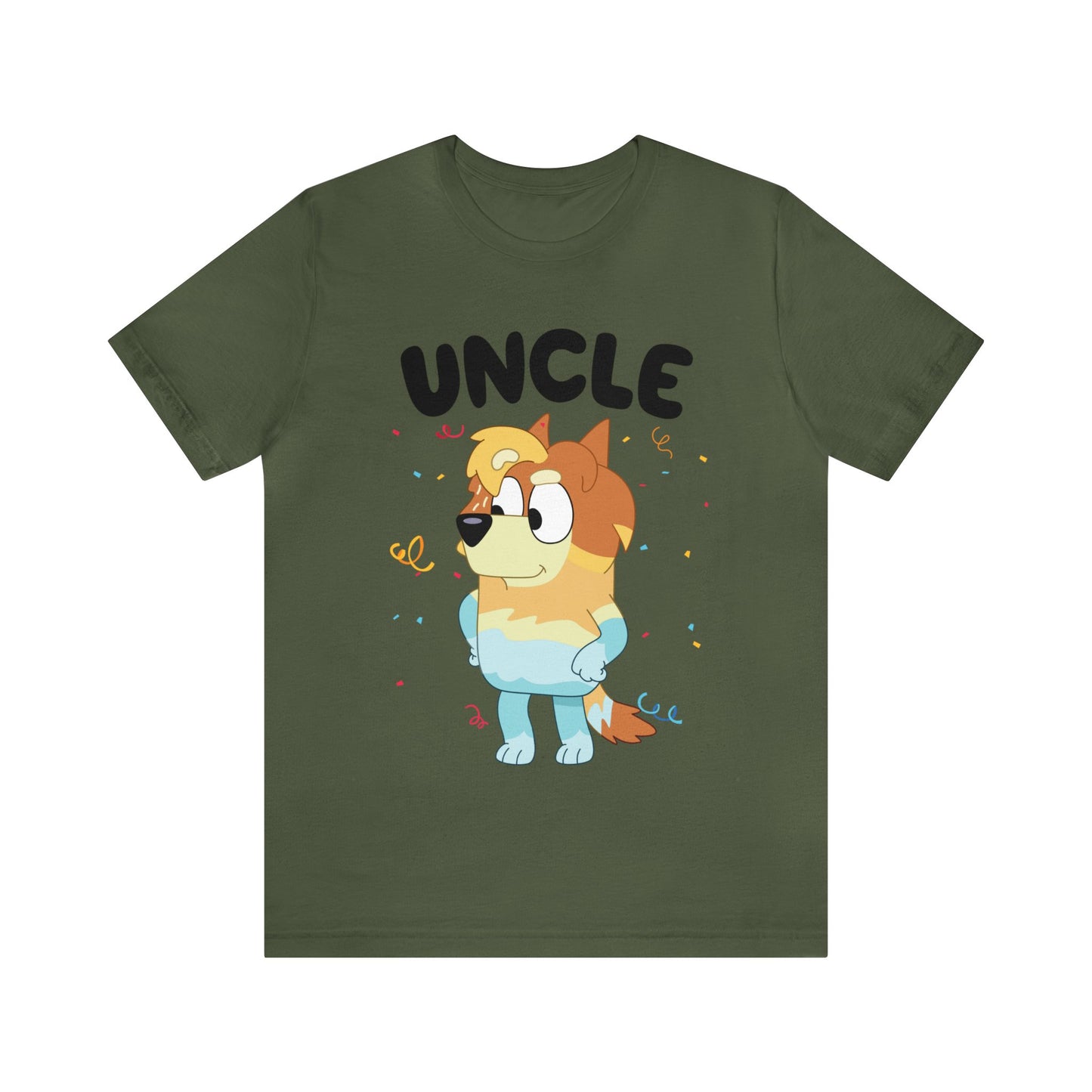 Uncle Bluey Birthday Short sleeve Tshirt