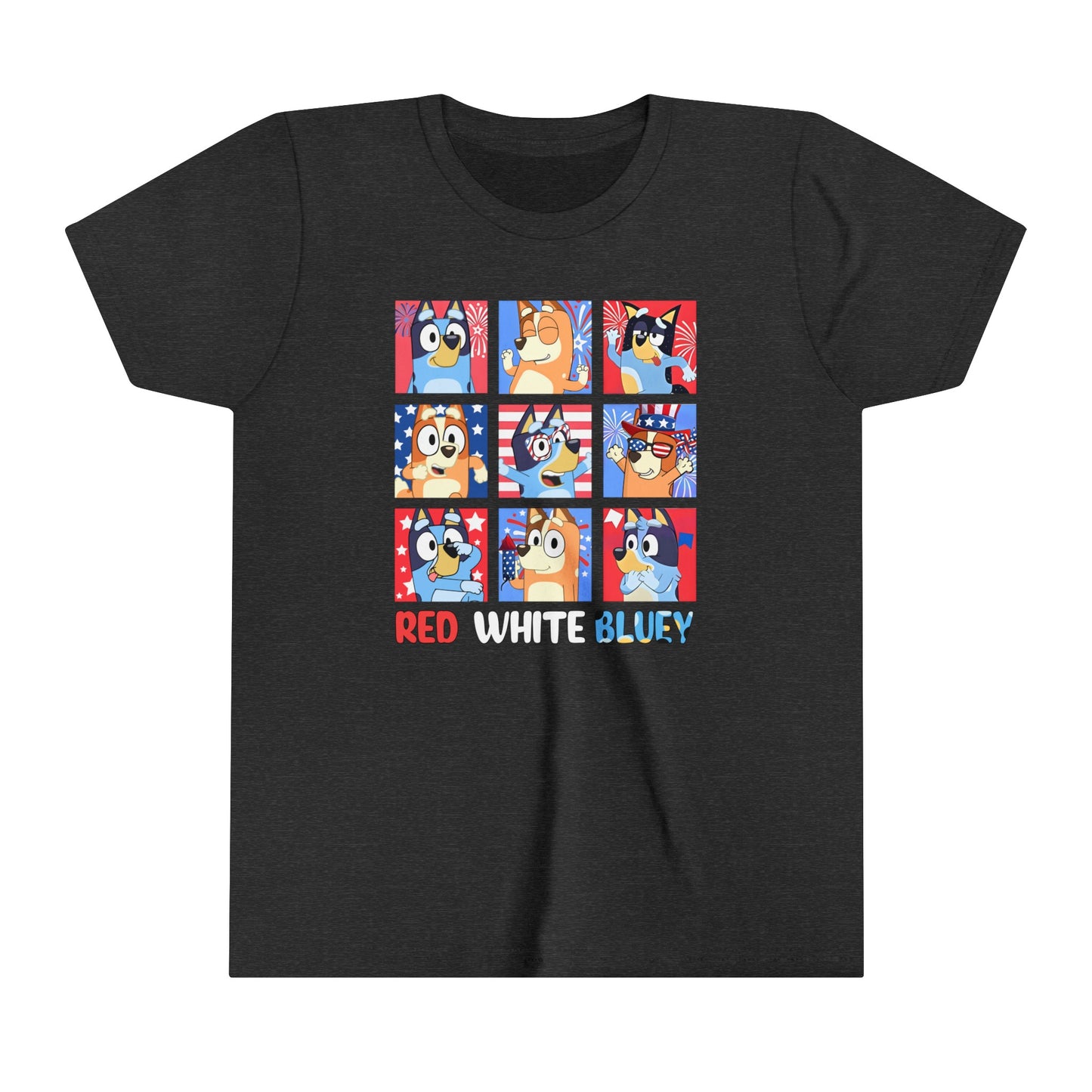 Red White & Bluey Youth Short Sleeve Tee