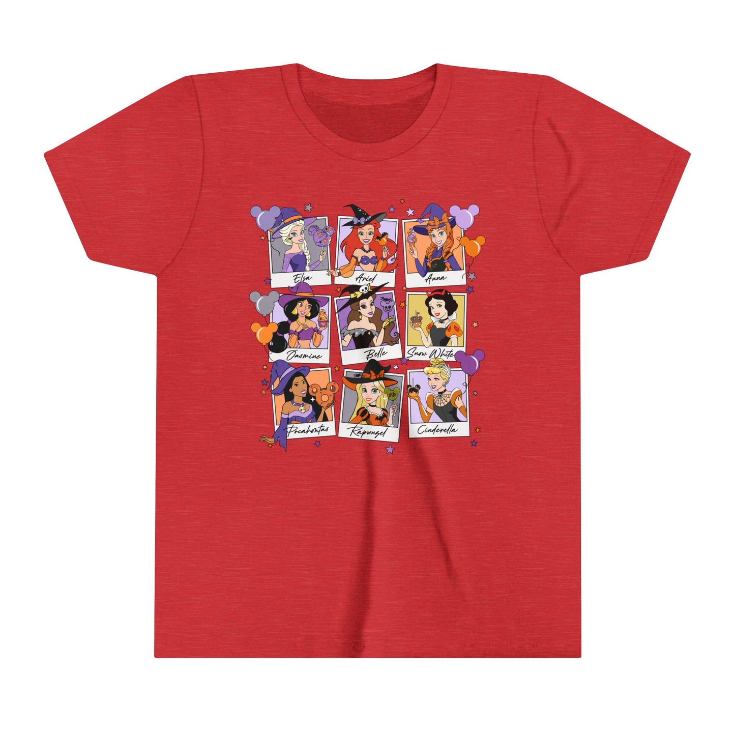 Disney Princess Halloween Youth Short Sleeve Tee