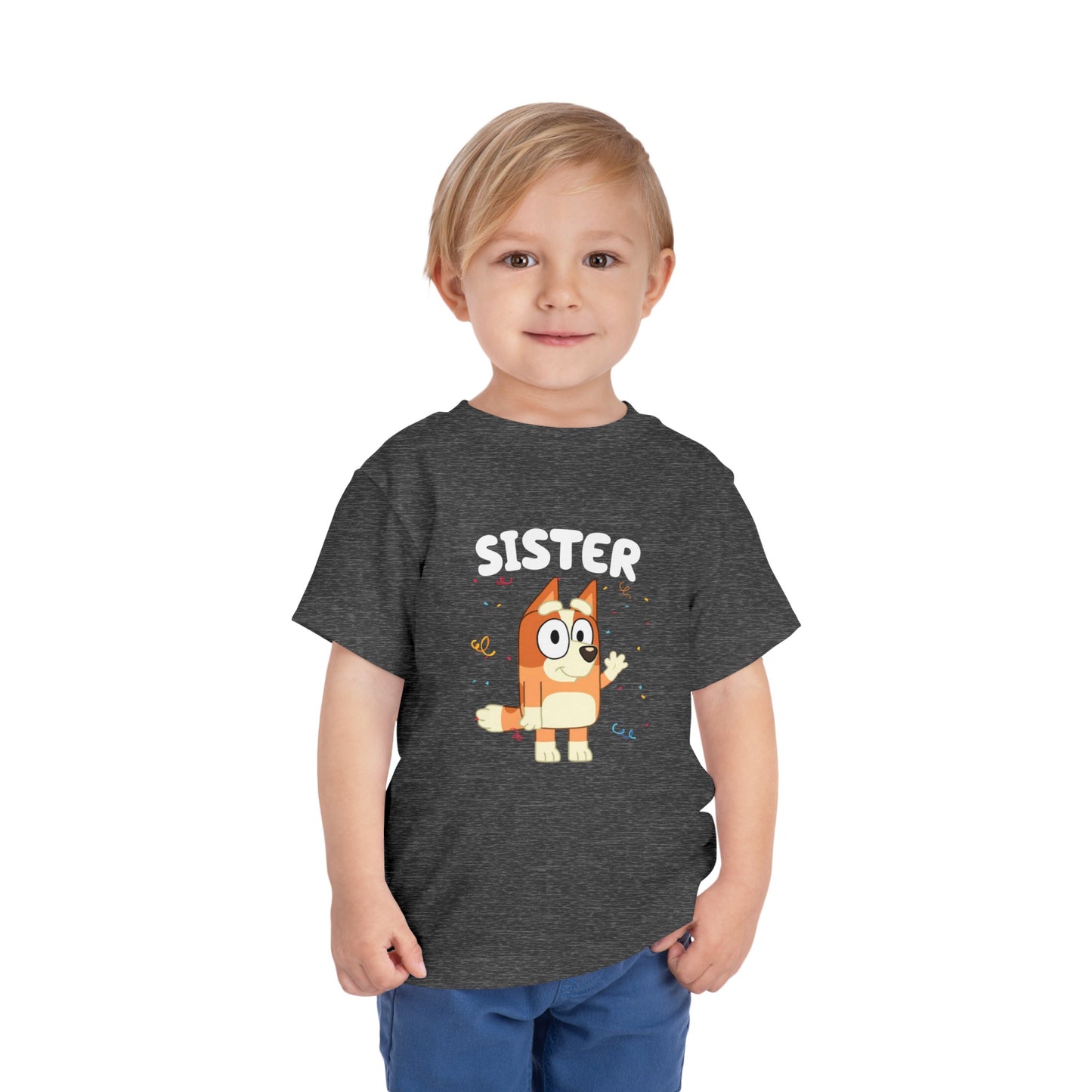 Sister Birthday Toddler Short Sleeve Tee