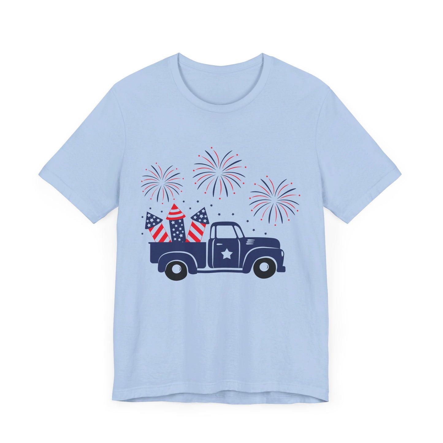 Truck & Fireworks Jersey Short Sleeve Tee