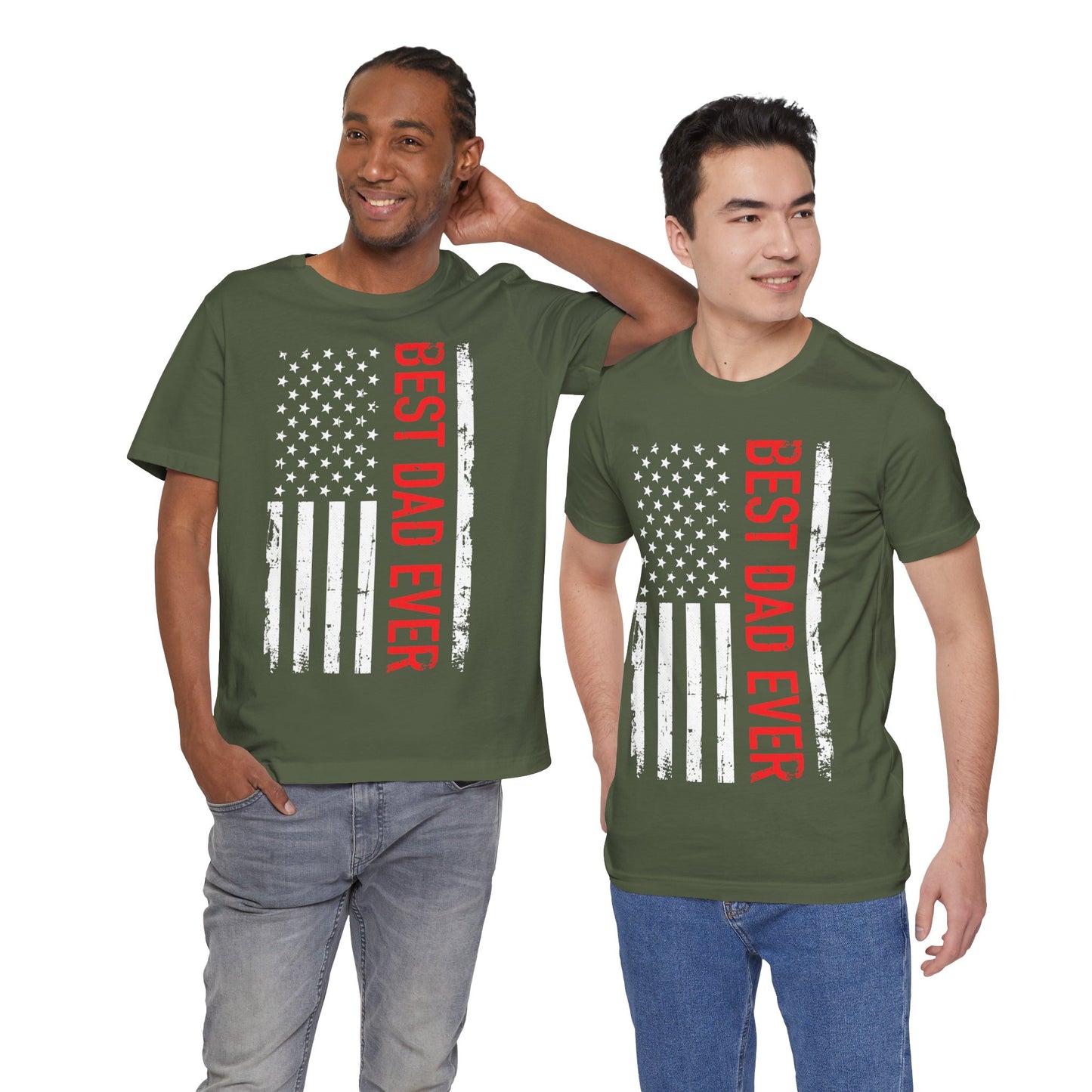 Best Dad Ever Jersey Short Sleeve Tee