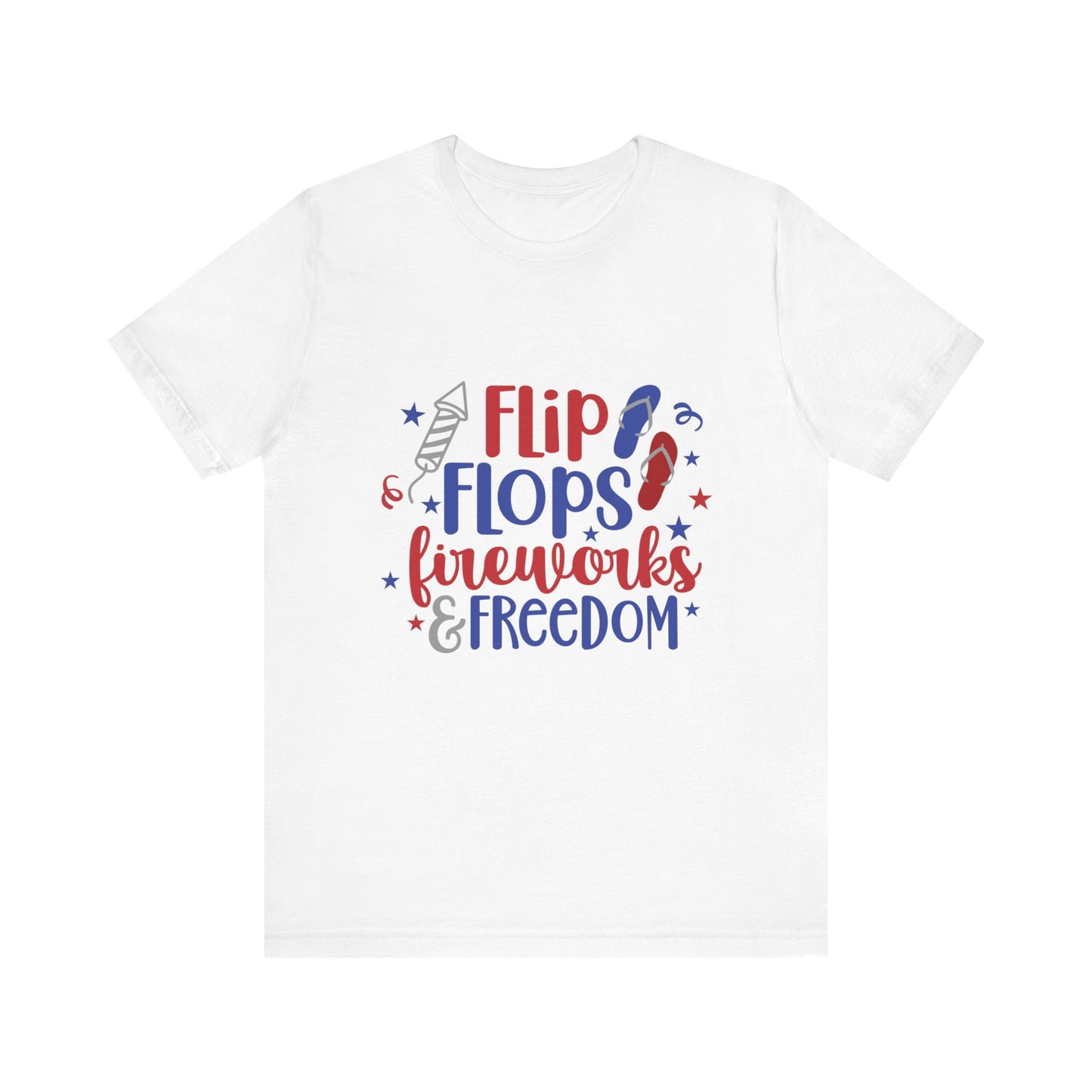 Flip Flops & Fireworks Jersey Short Sleeve Tee