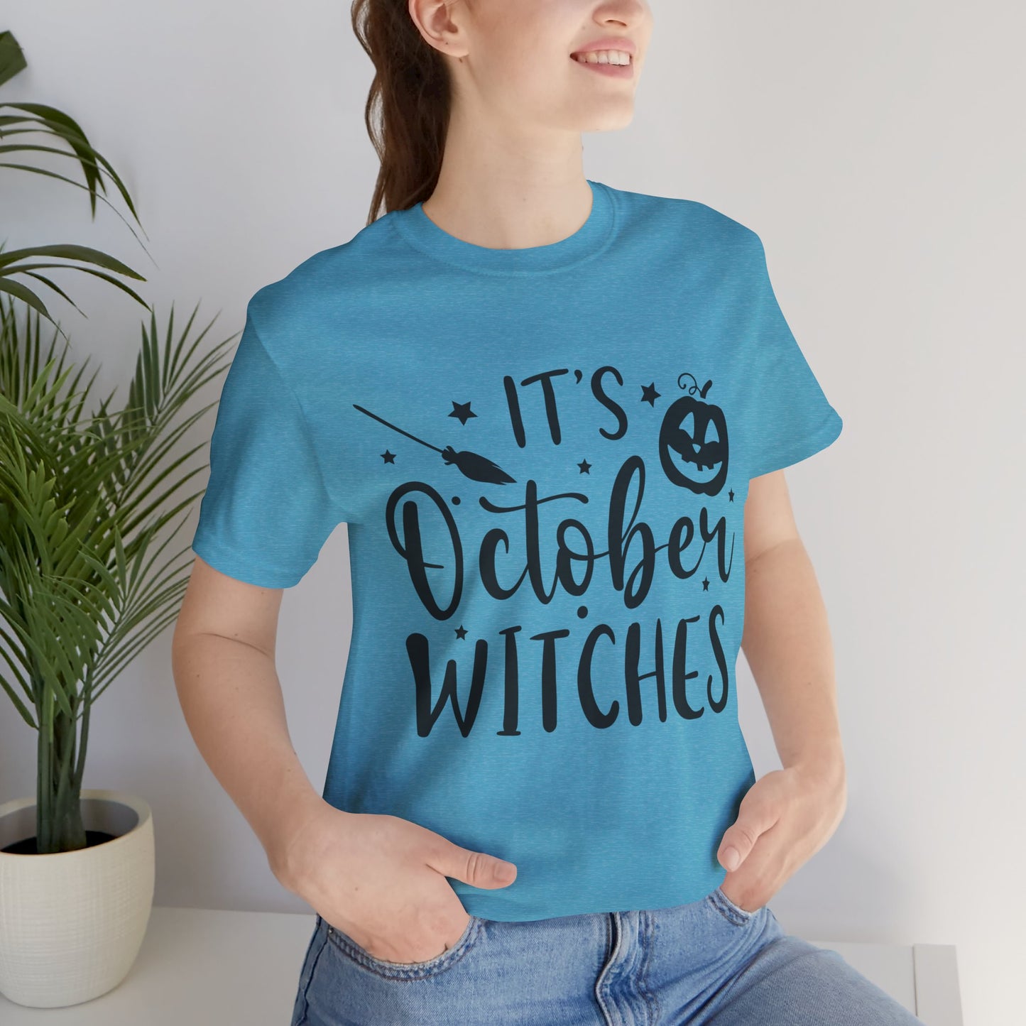 It's October Witches Jersey Short Sleeve Tee