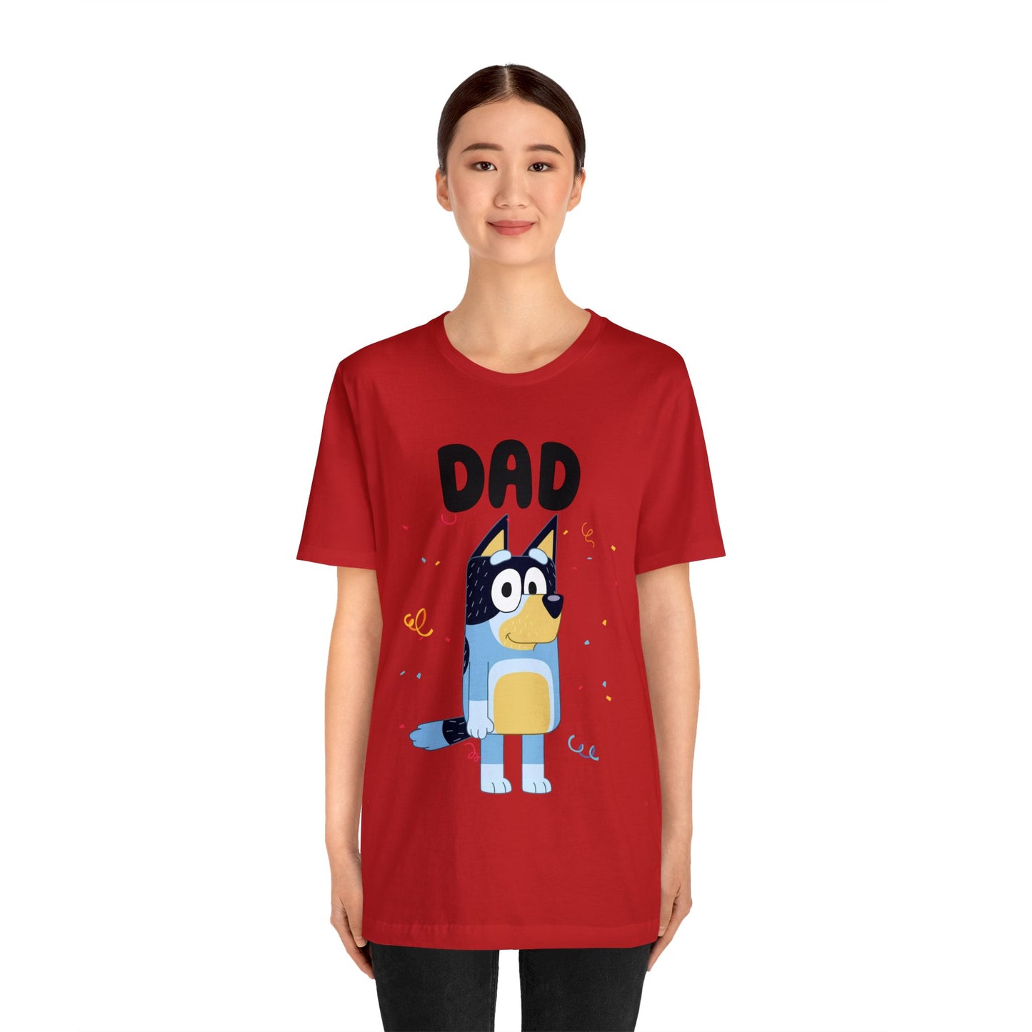 Dad Bluey Birthday Short sleeve Tshirt