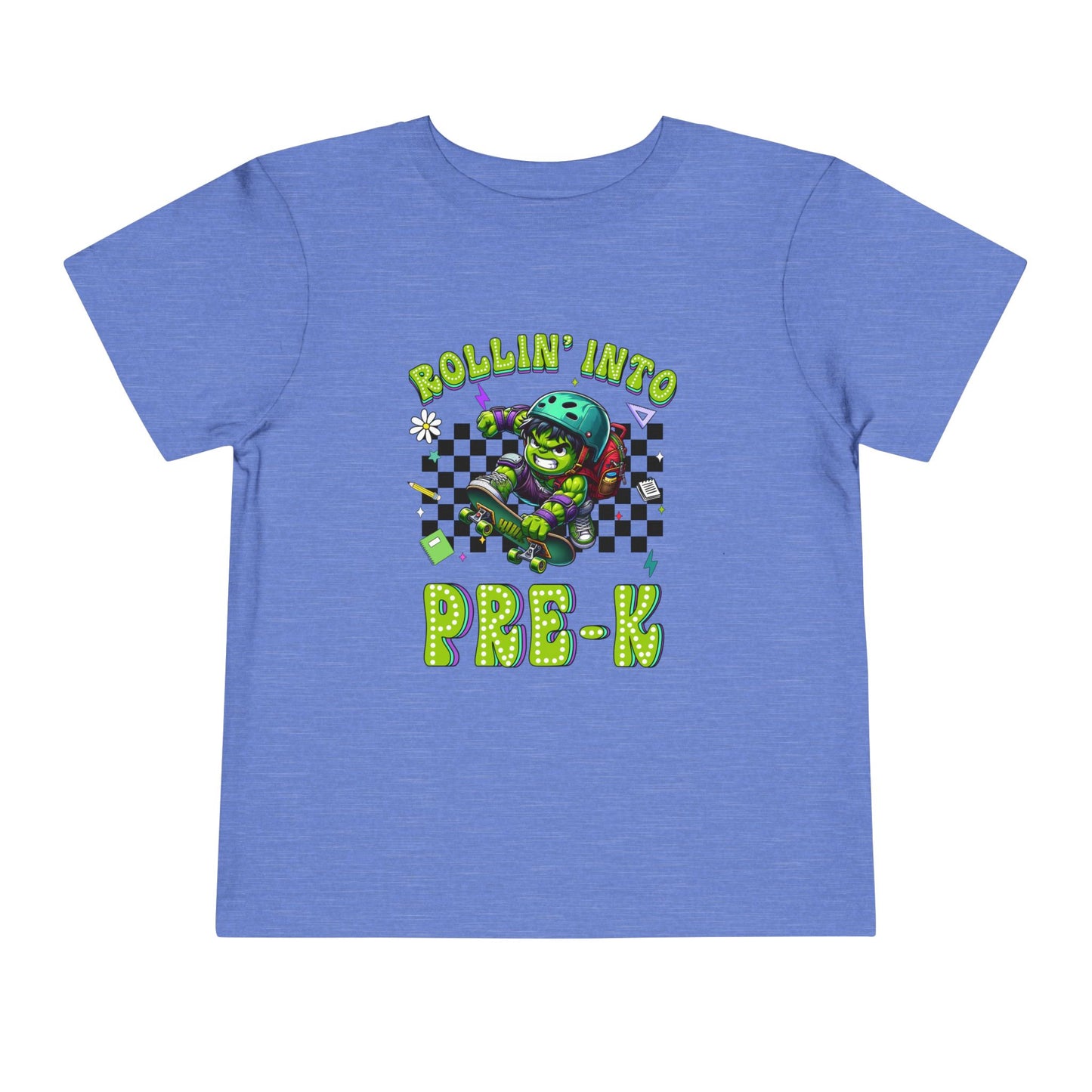 HULK - Rollin' Into Pre_K Toddler Short Sleeve Tee