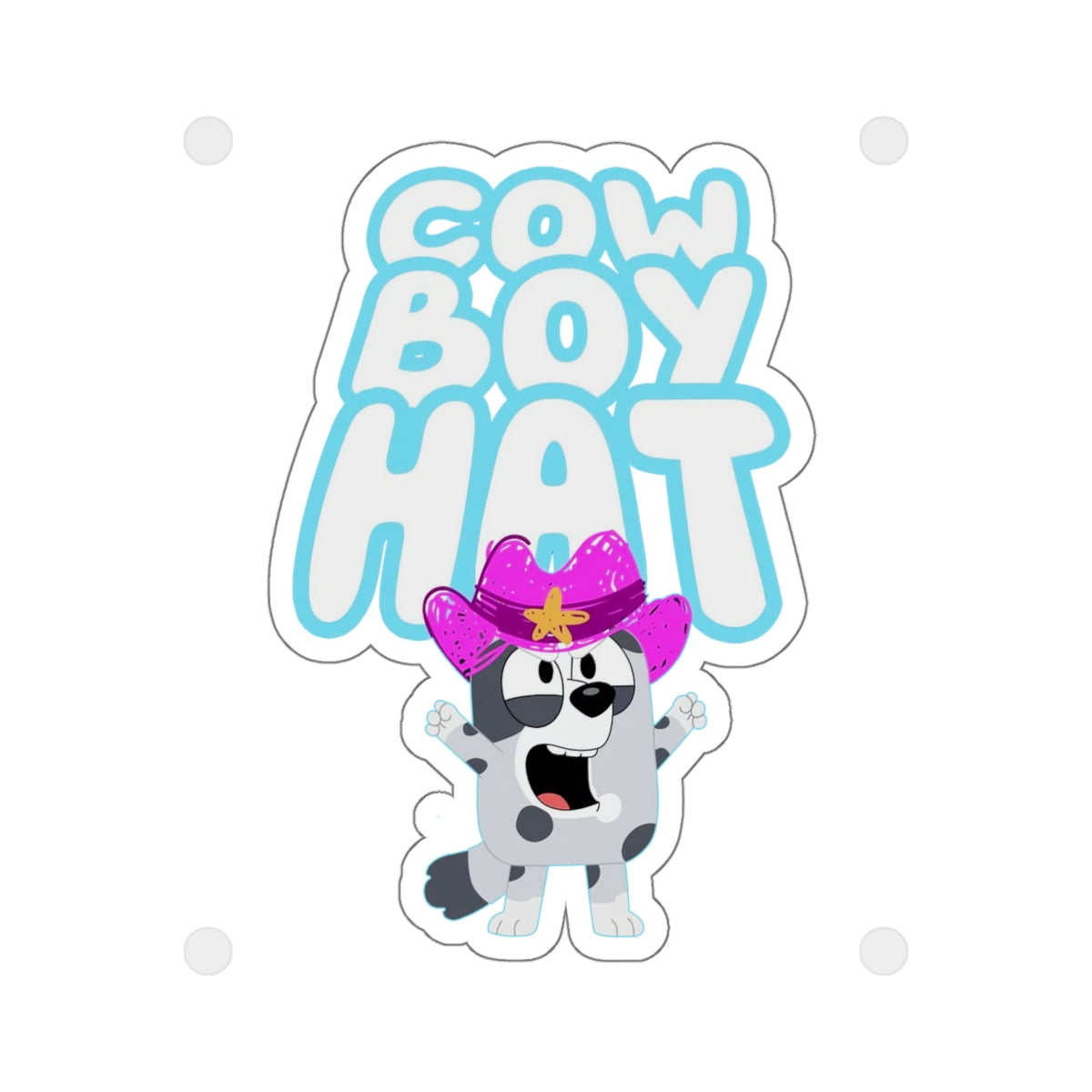 COWBOY HAT - Muffin Kiss-Cut Stickers