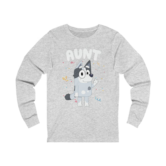 Aunt Bluey Birthday long sleeve Tshirt