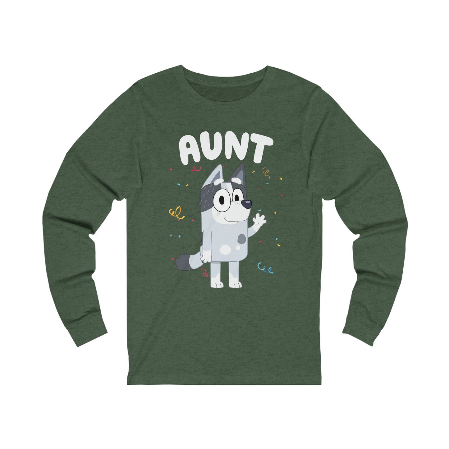 Aunt Bluey Birthday long sleeve Tshirt