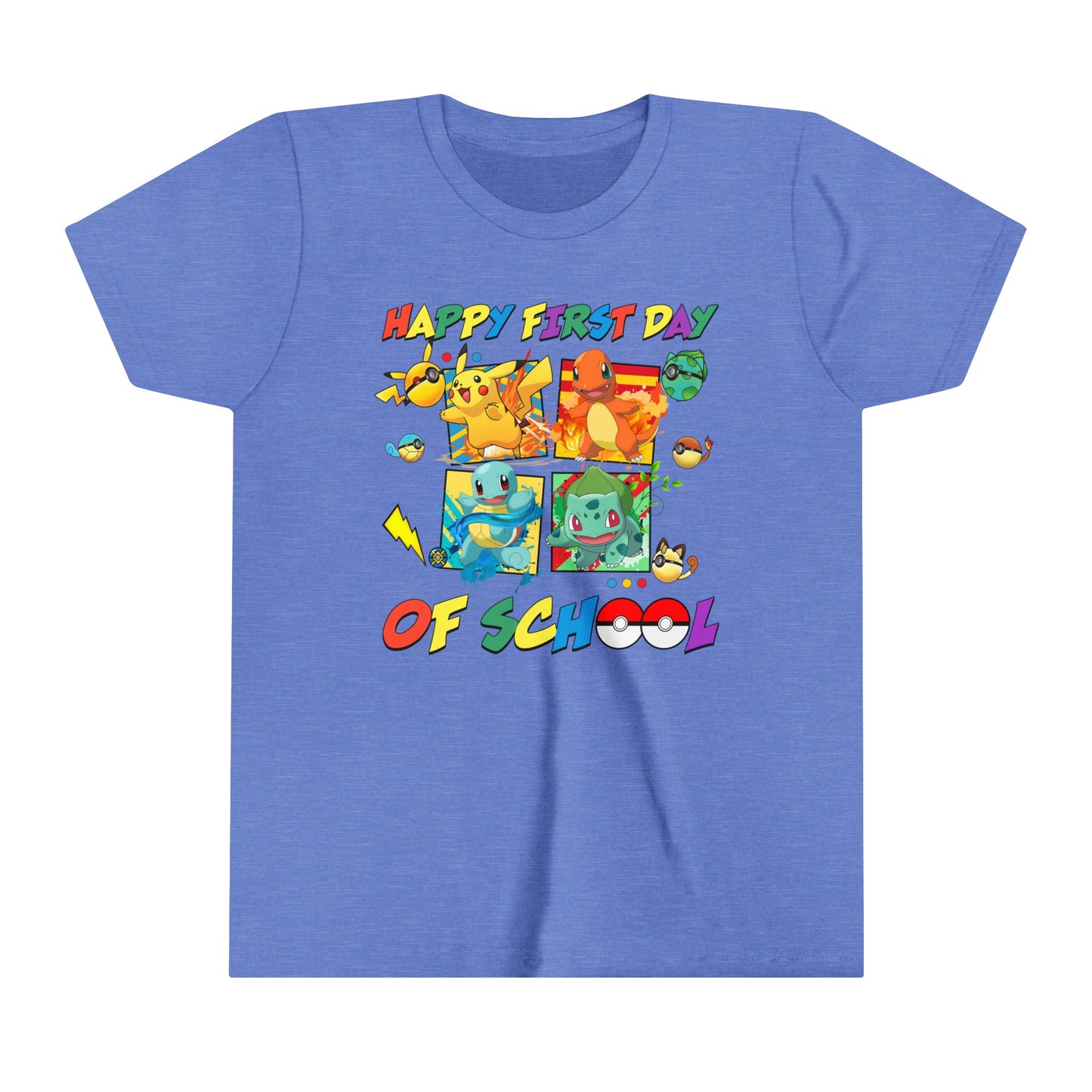 Happy First Day of School Youth Short Sleeve Tee