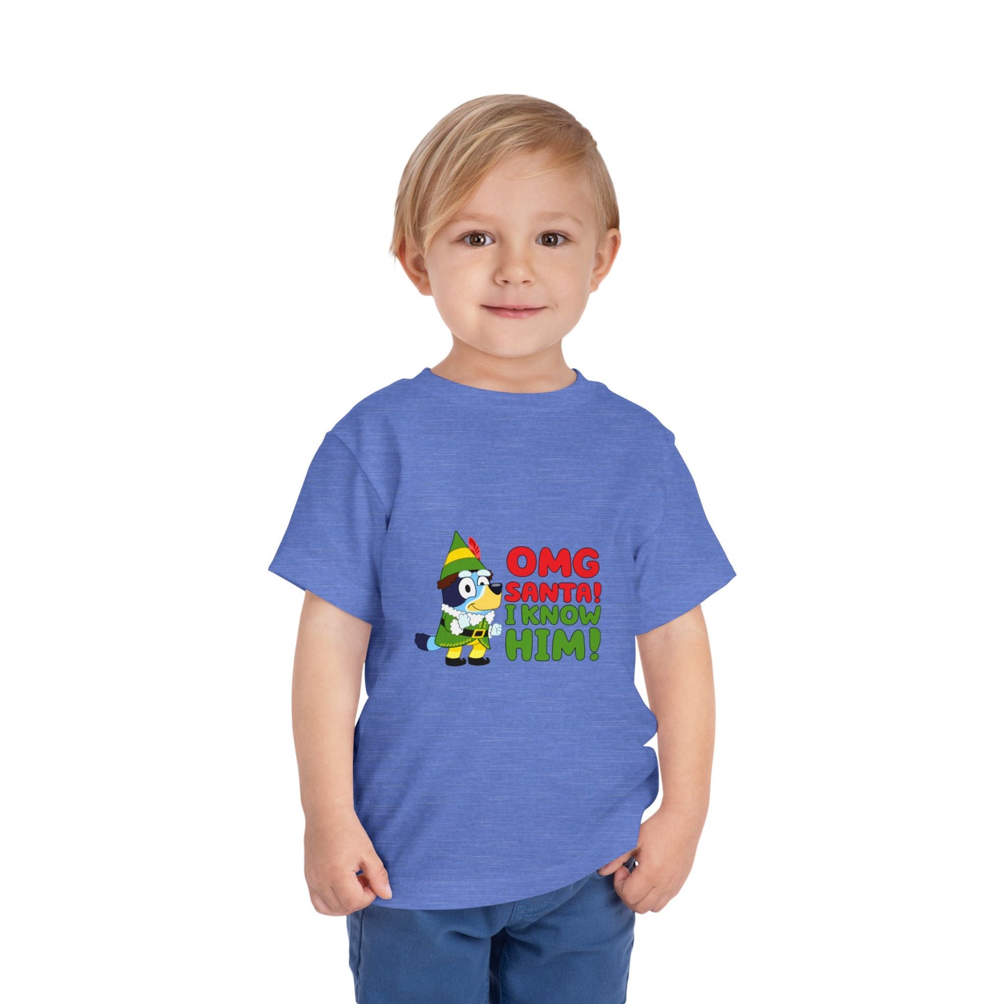 OMG Santa I know him Toddler Short Sleeve Tee