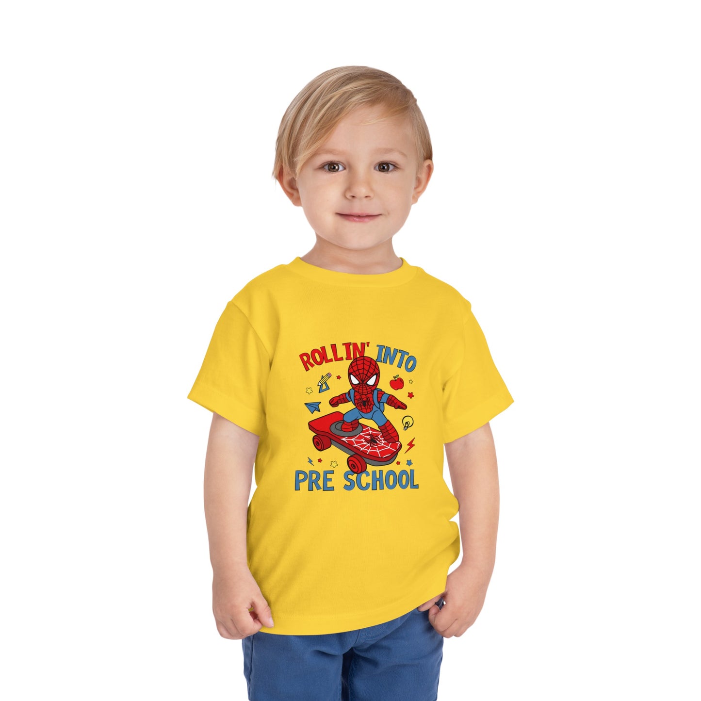 Rollin' Into Preschool Toddler Short Sleeve Tee