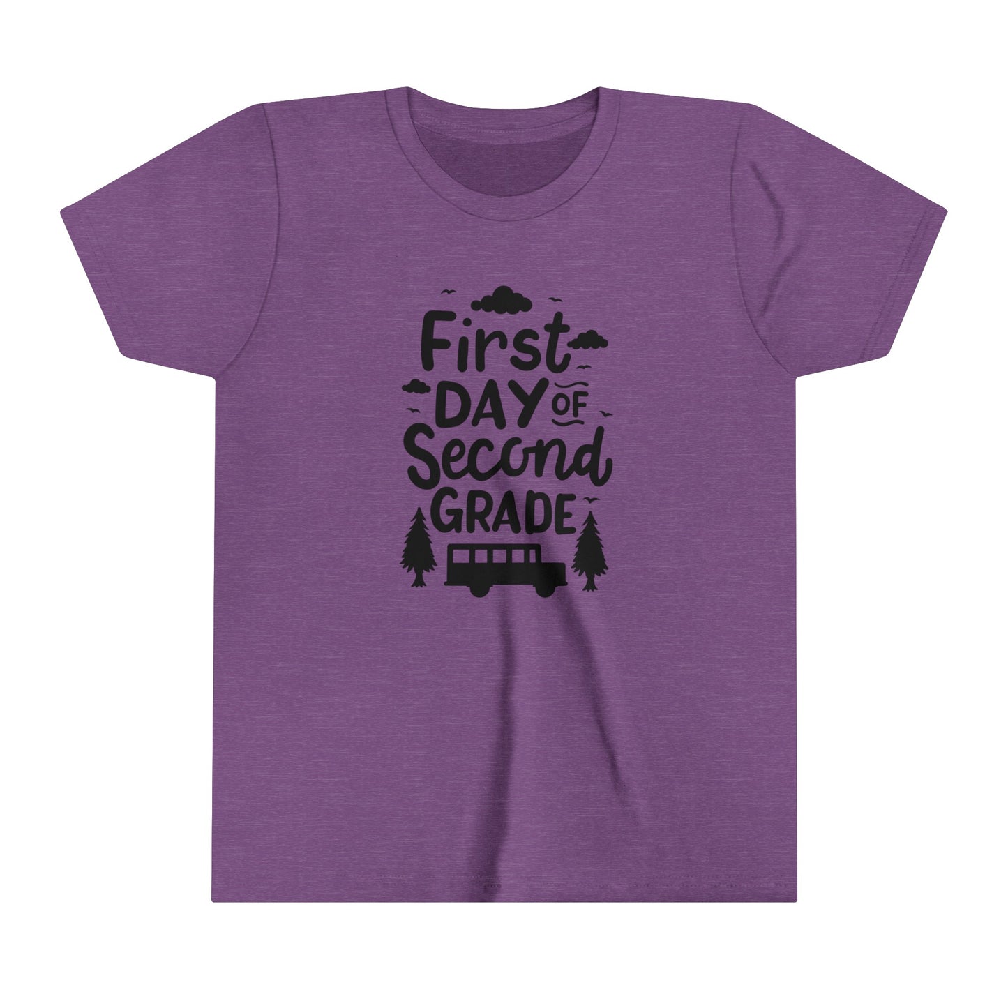 First Day of Second Grade Youth Short Sleeve Tee