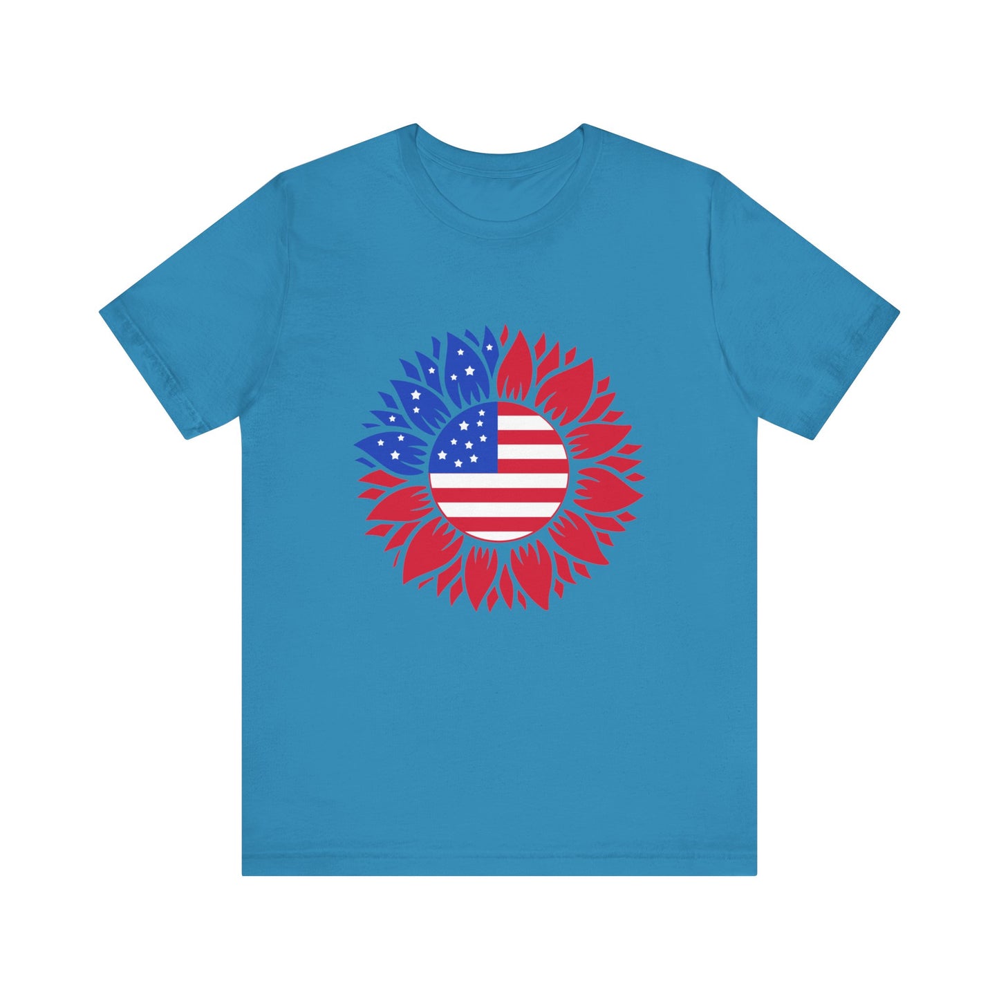 American Sunflower Jersey Short Sleeve Tee