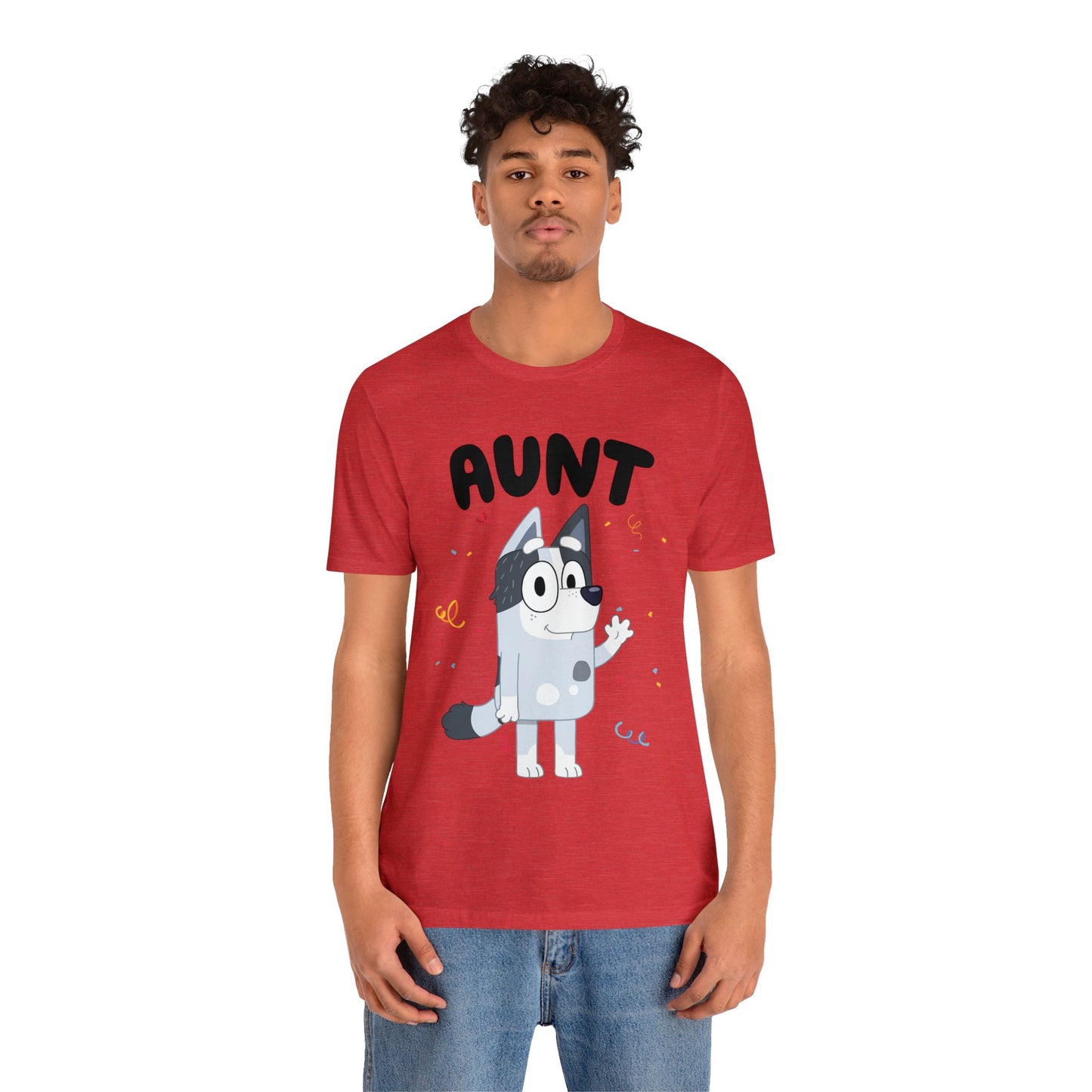 Aunt Bluey Birthday short sleeve Tshirt