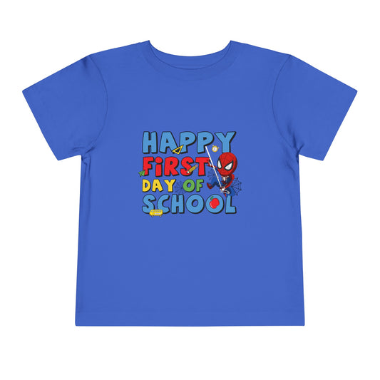 Happy First Day of School Toddler Short Sleeve Tee
