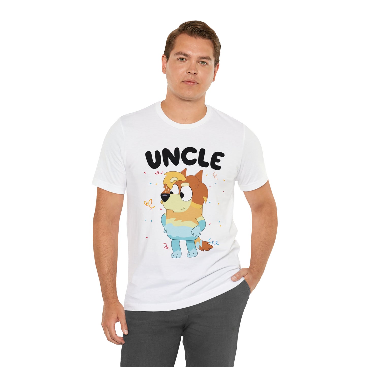 Uncle Bluey Birthday Short sleeve Tshirt