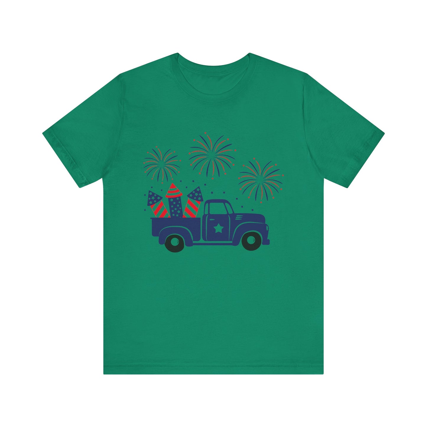 Truck & Fireworks Jersey Short Sleeve Tee