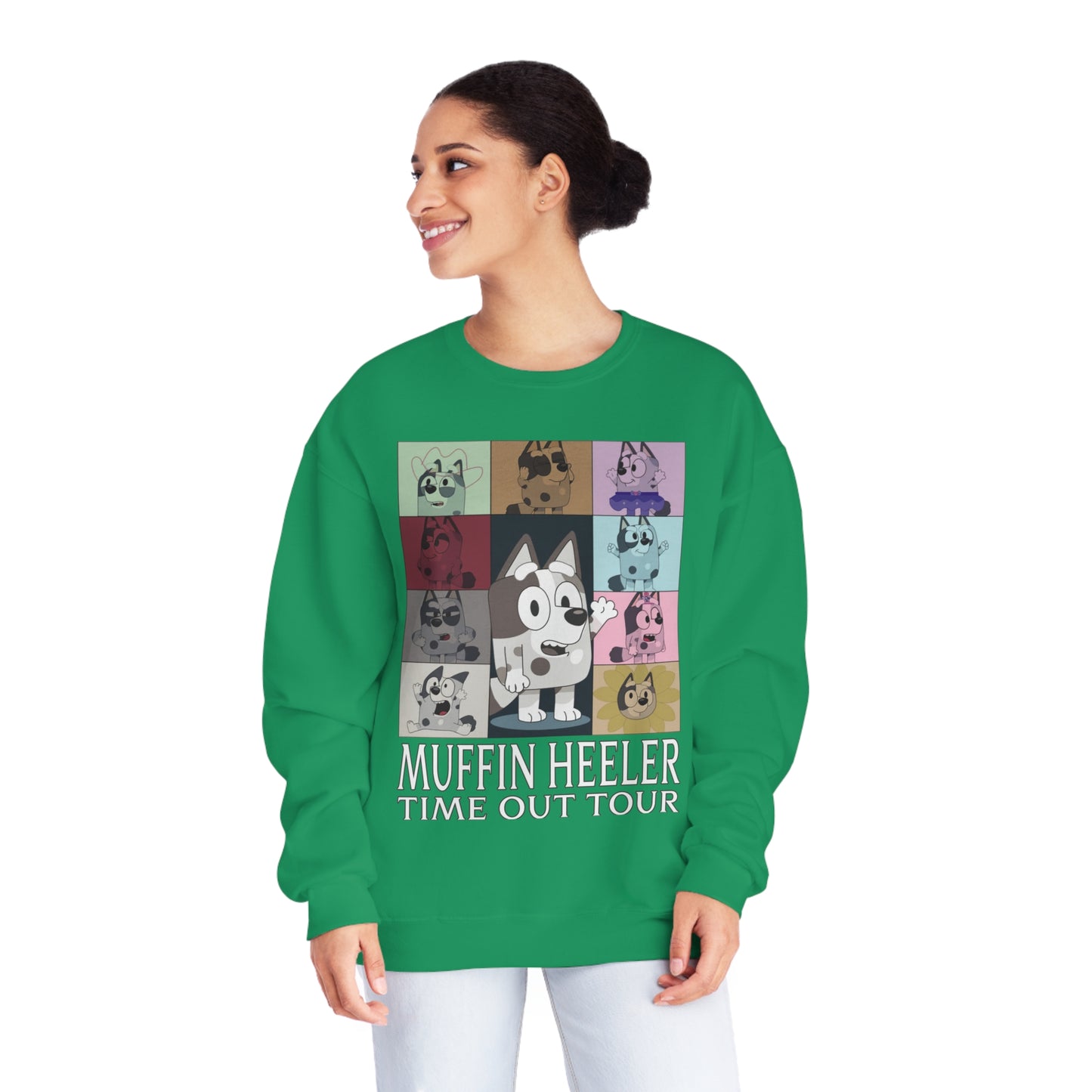 Muffin Heeler Time Out Tour sweatshirt