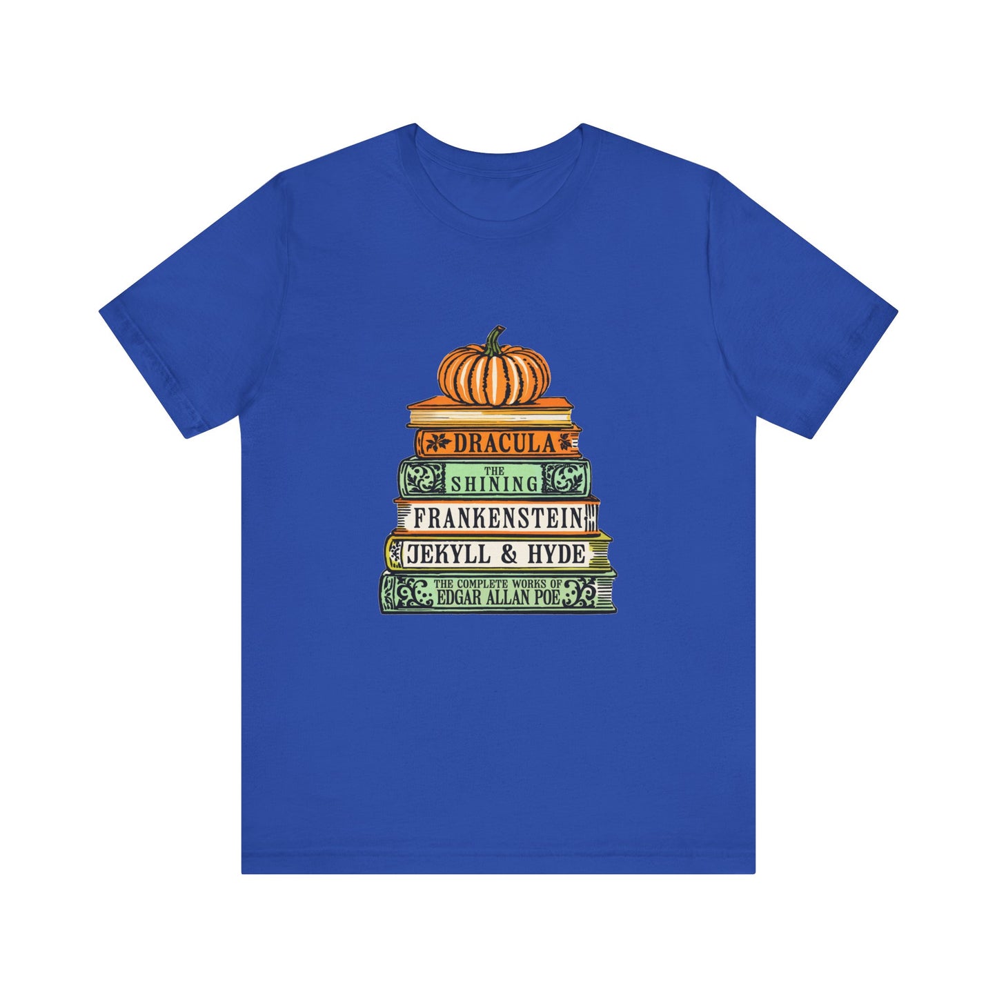Horror Books Jersey Short Sleeve Tee