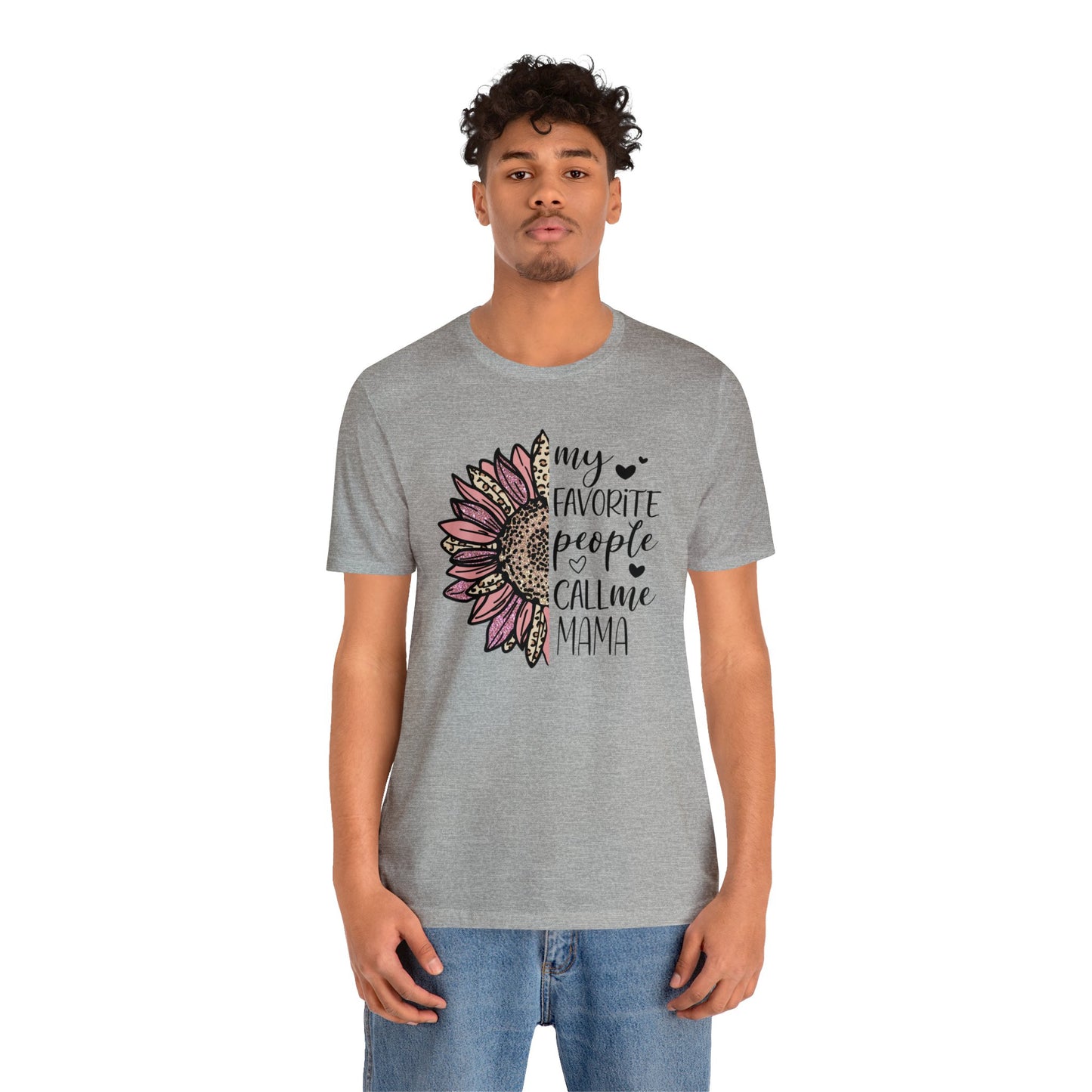 My Favorite People Call Me Mama Sunflower short sleeve tshirt
