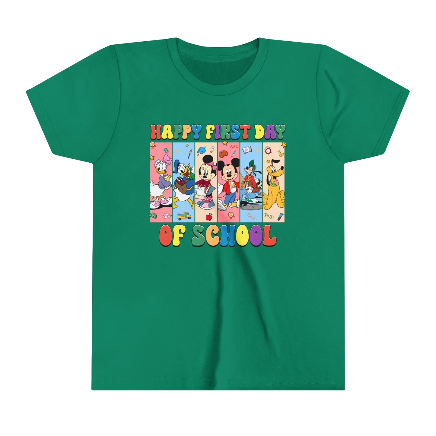 Happy First Day of School Youth Short Sleeve Tee